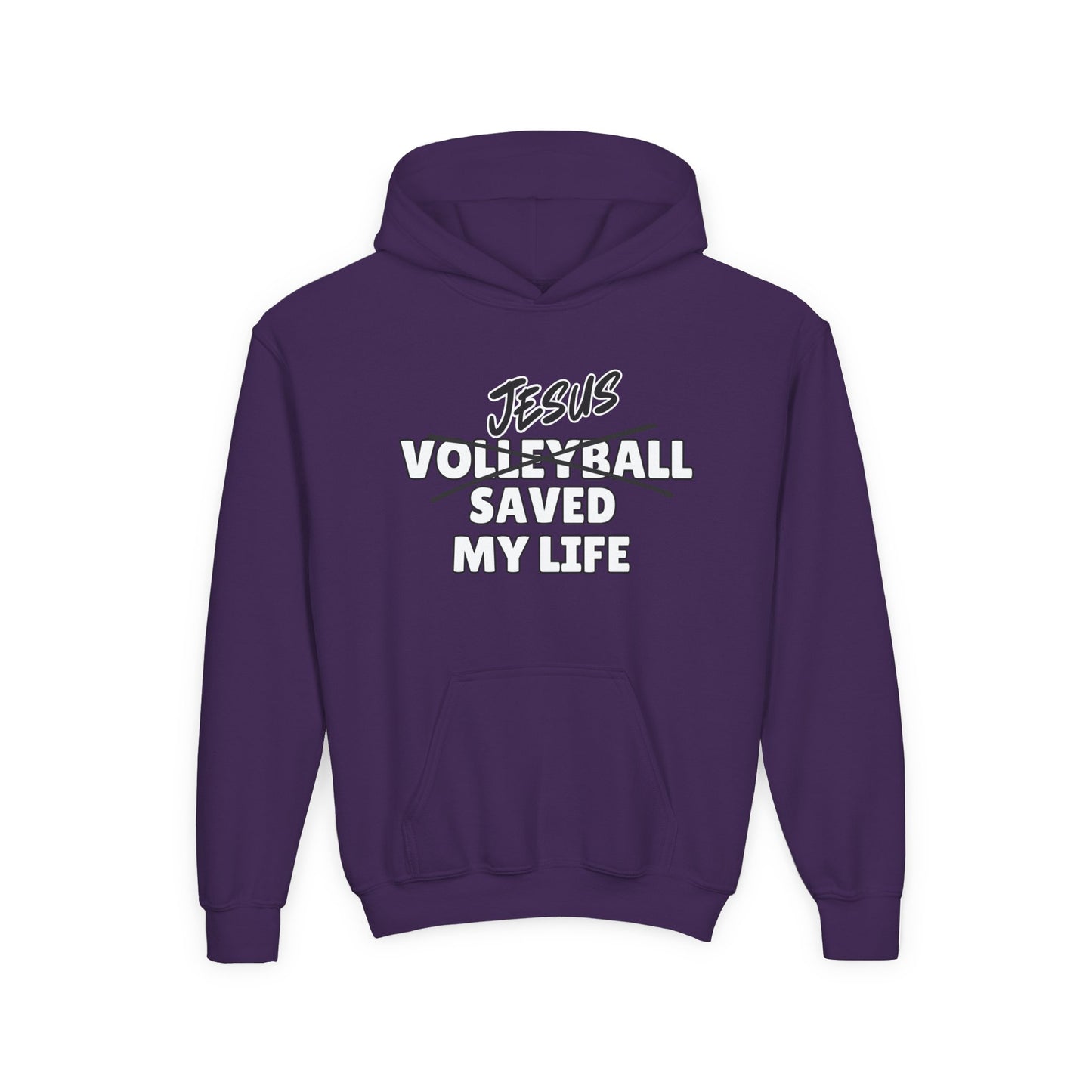 JSML Youth Volleyball hoodie- Bold (white logo)