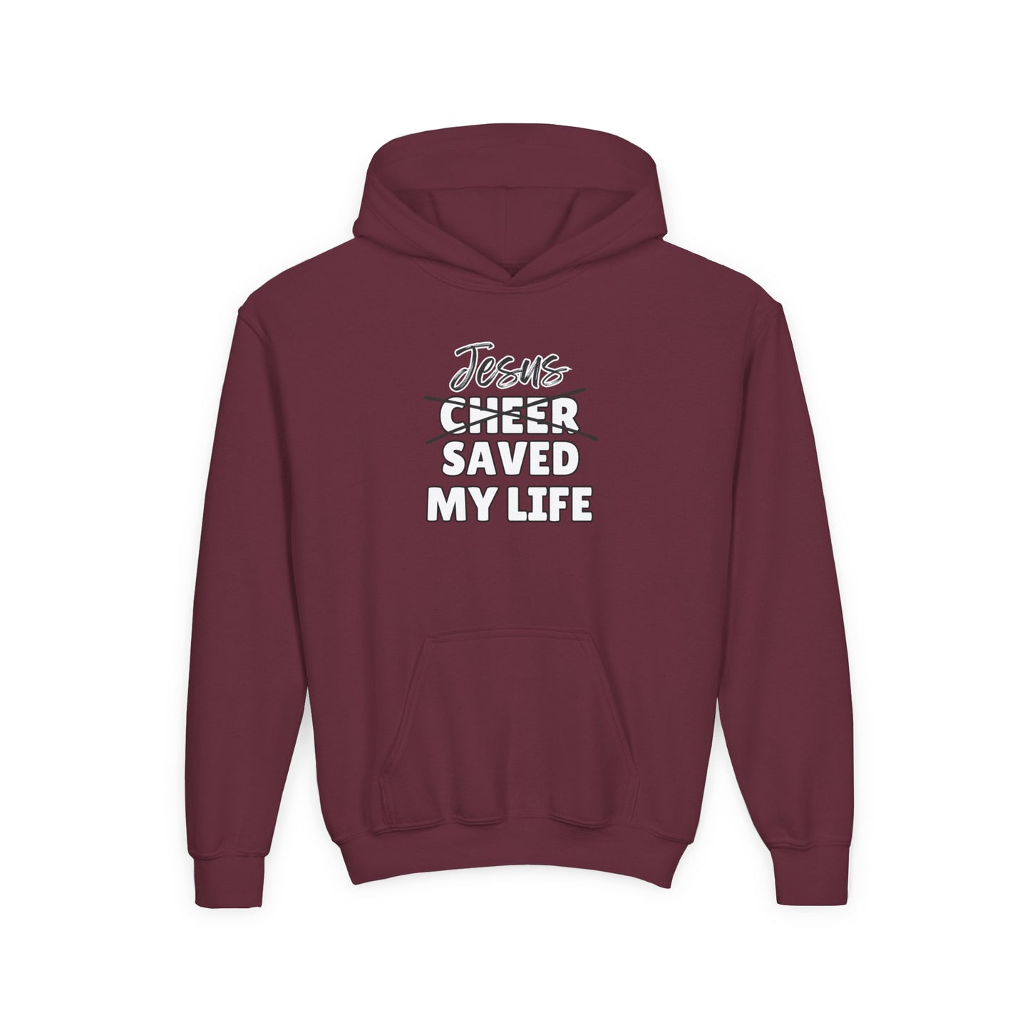JSML Youth Cheer hoodie- Cursive (white logo)