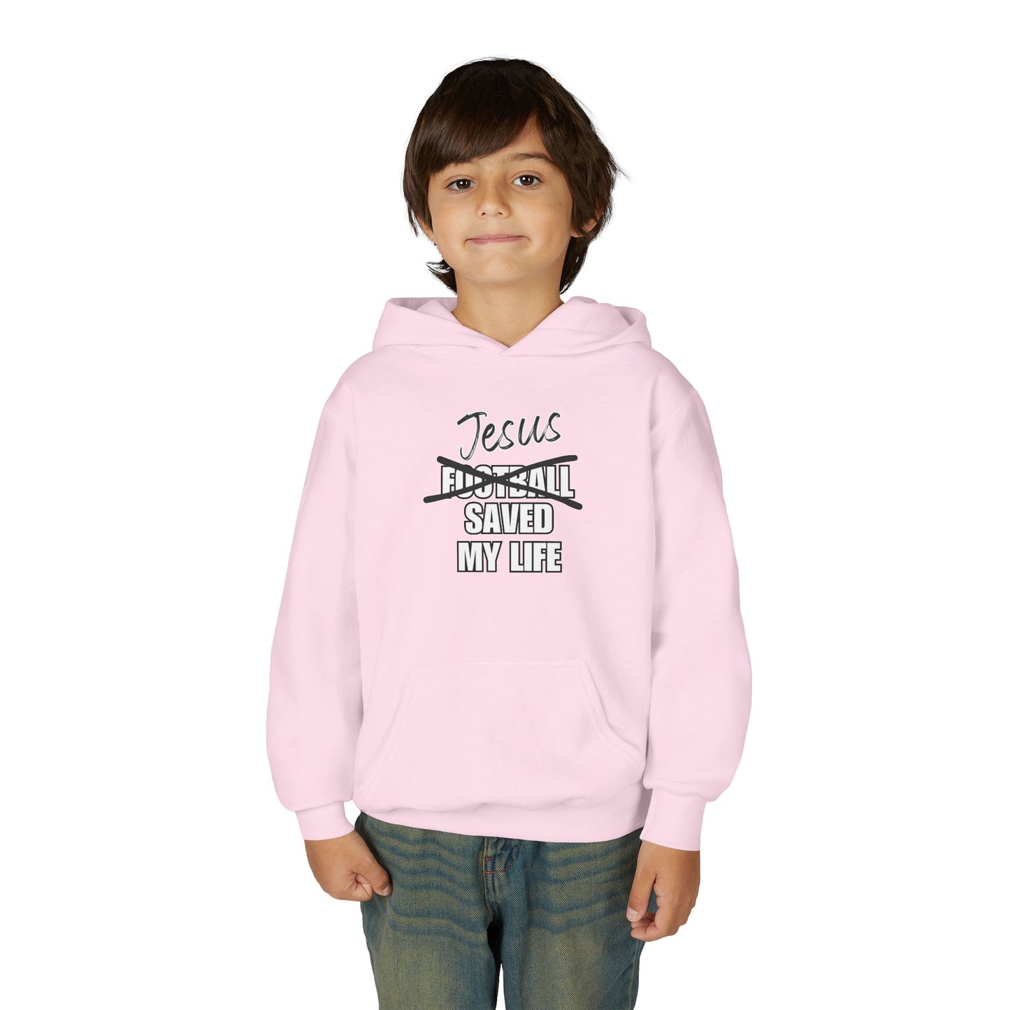 JSML Youth Football hoodie- Cursive (white logo)