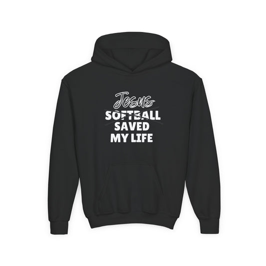 JSML Youth Softball hoodie- Cursive (white logo)