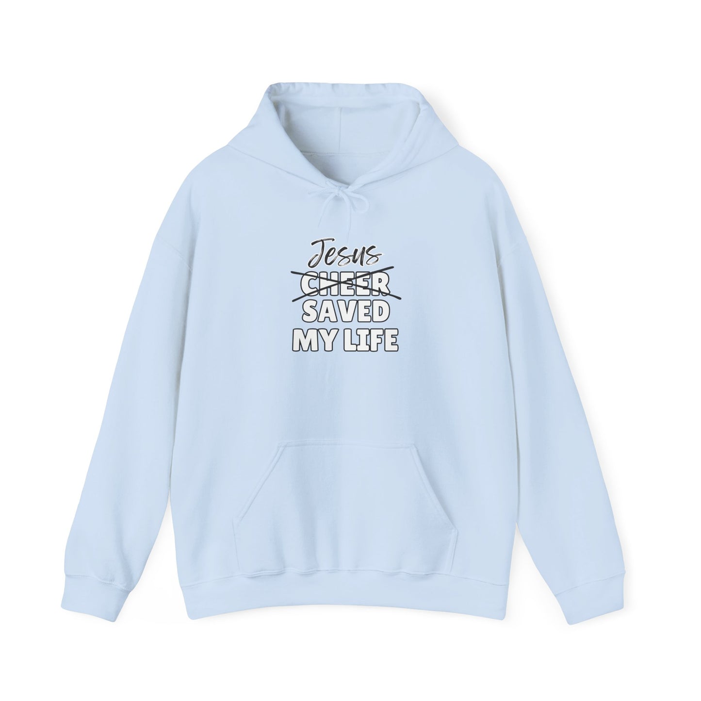 JSML CHEER- Cursive Hoodie (white logo)