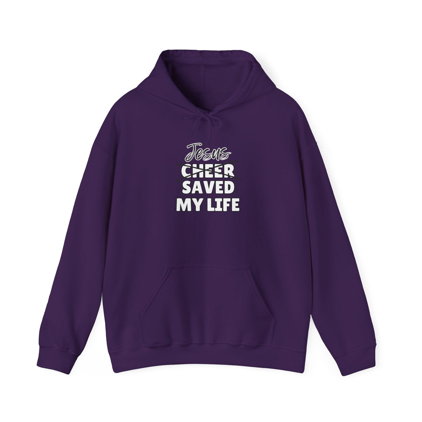 JSML CHEER- Cursive Hoodie (white logo)