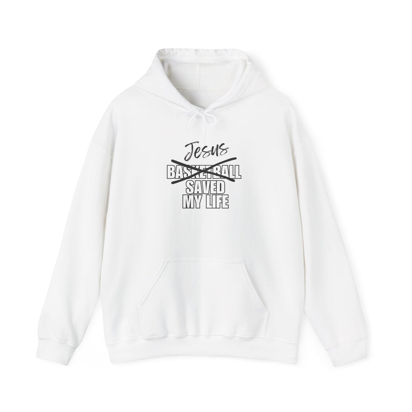 JSML Basketball- Cursive Hoodie (white logo)