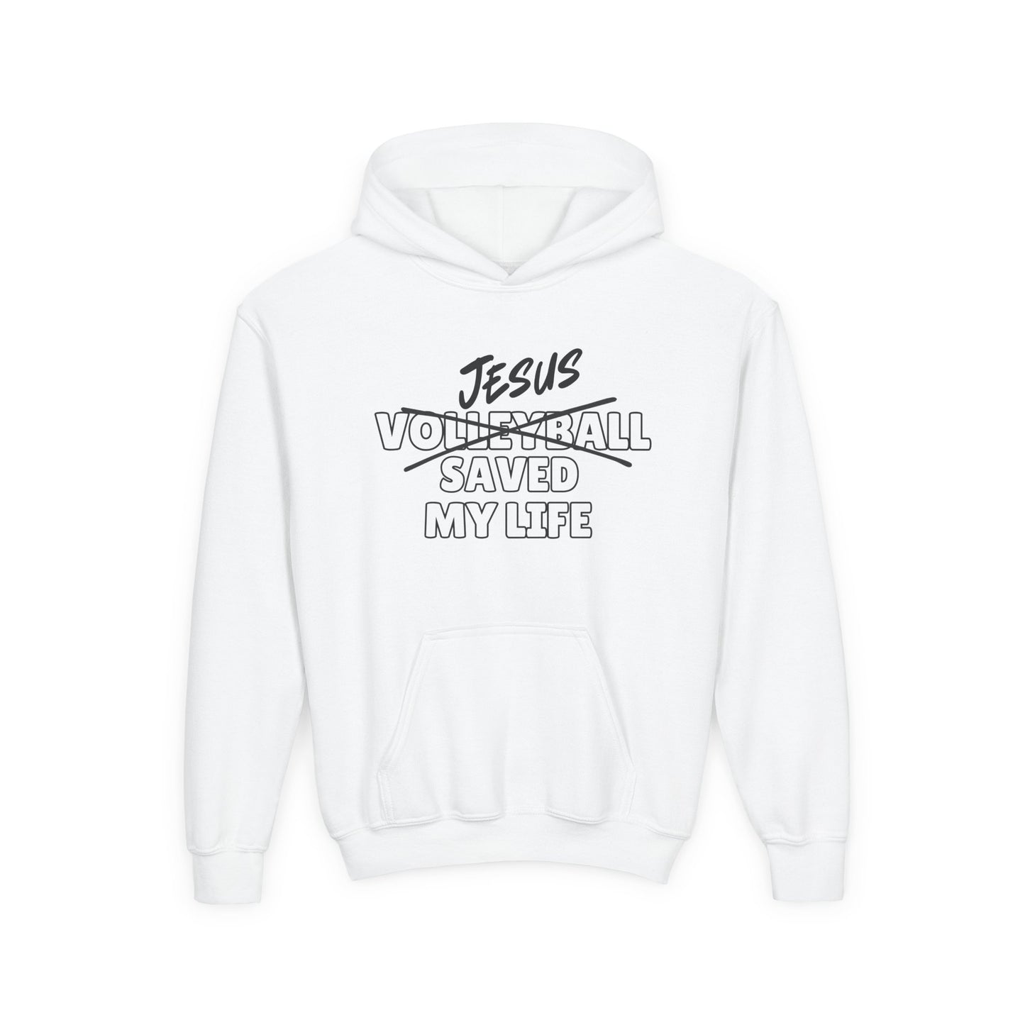 JSML Youth Volleyball hoodie- Bold (white logo)