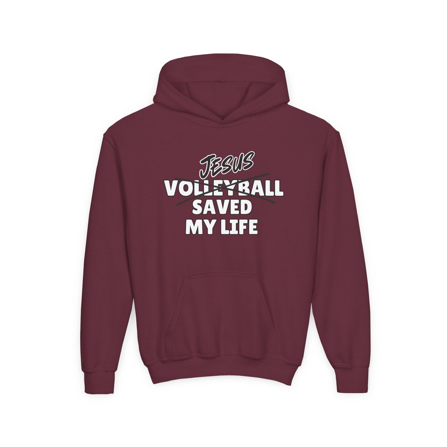JSML Youth Volleyball hoodie- Bold (white logo)