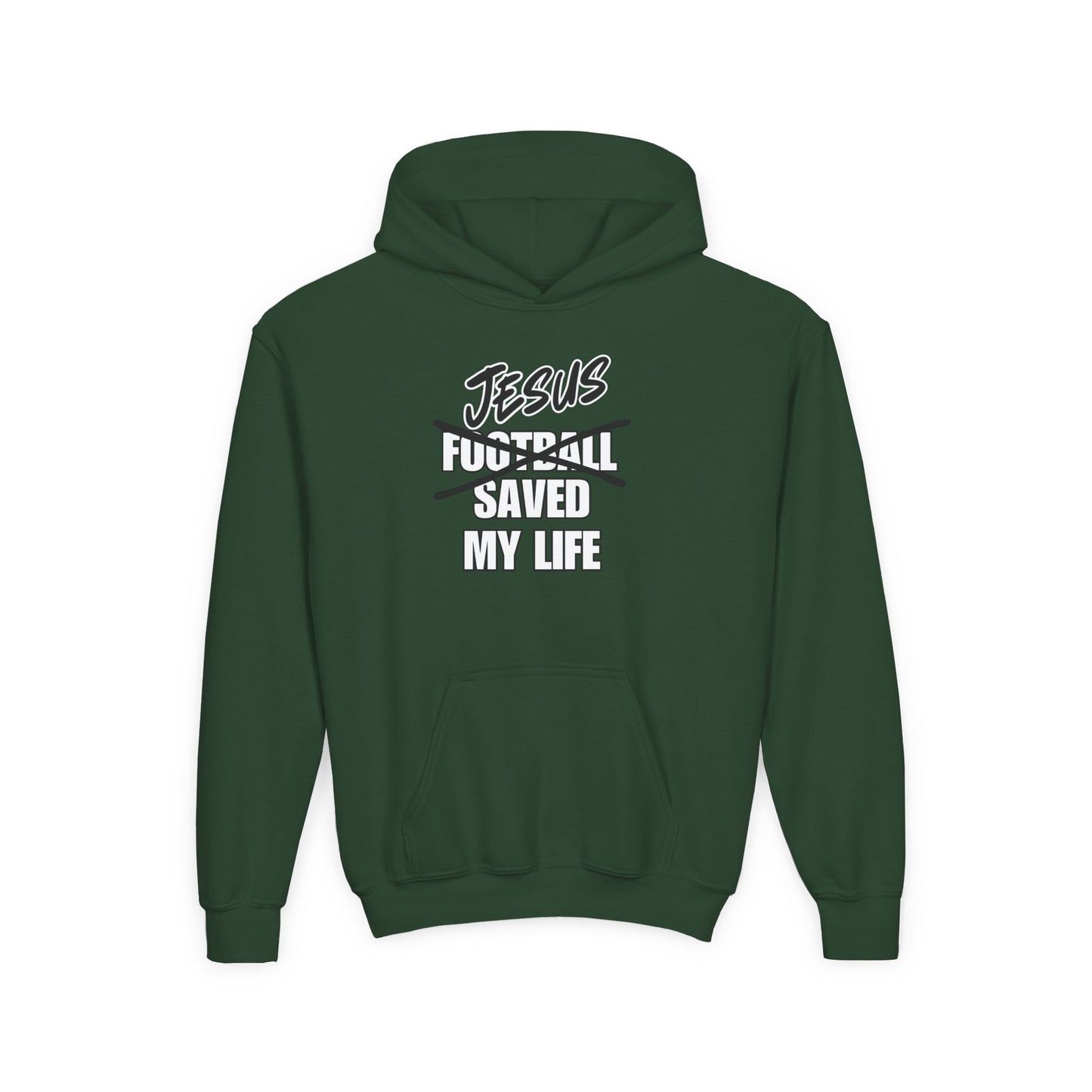 JSML Youth Football hoodie- Bold (white logo)