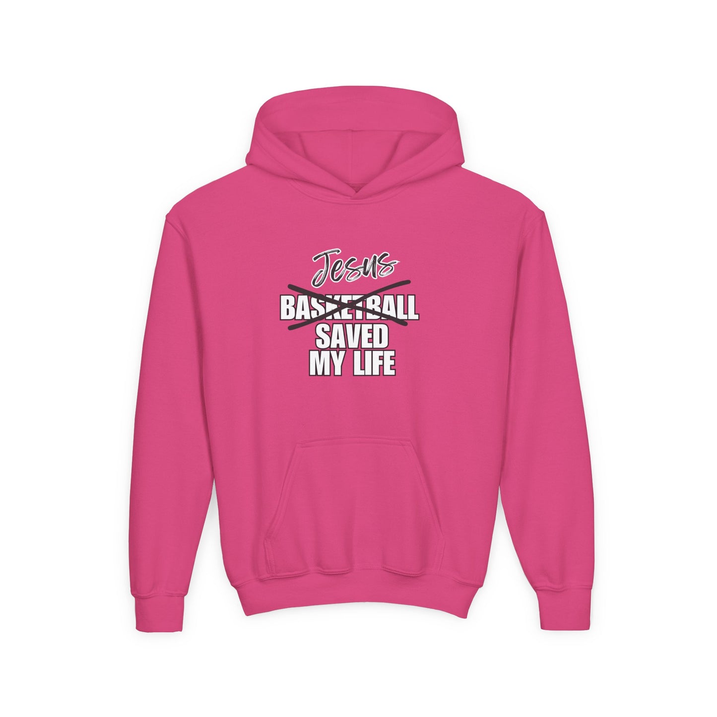 JSML Youth Basketball hoodie- Cursive (white logo)