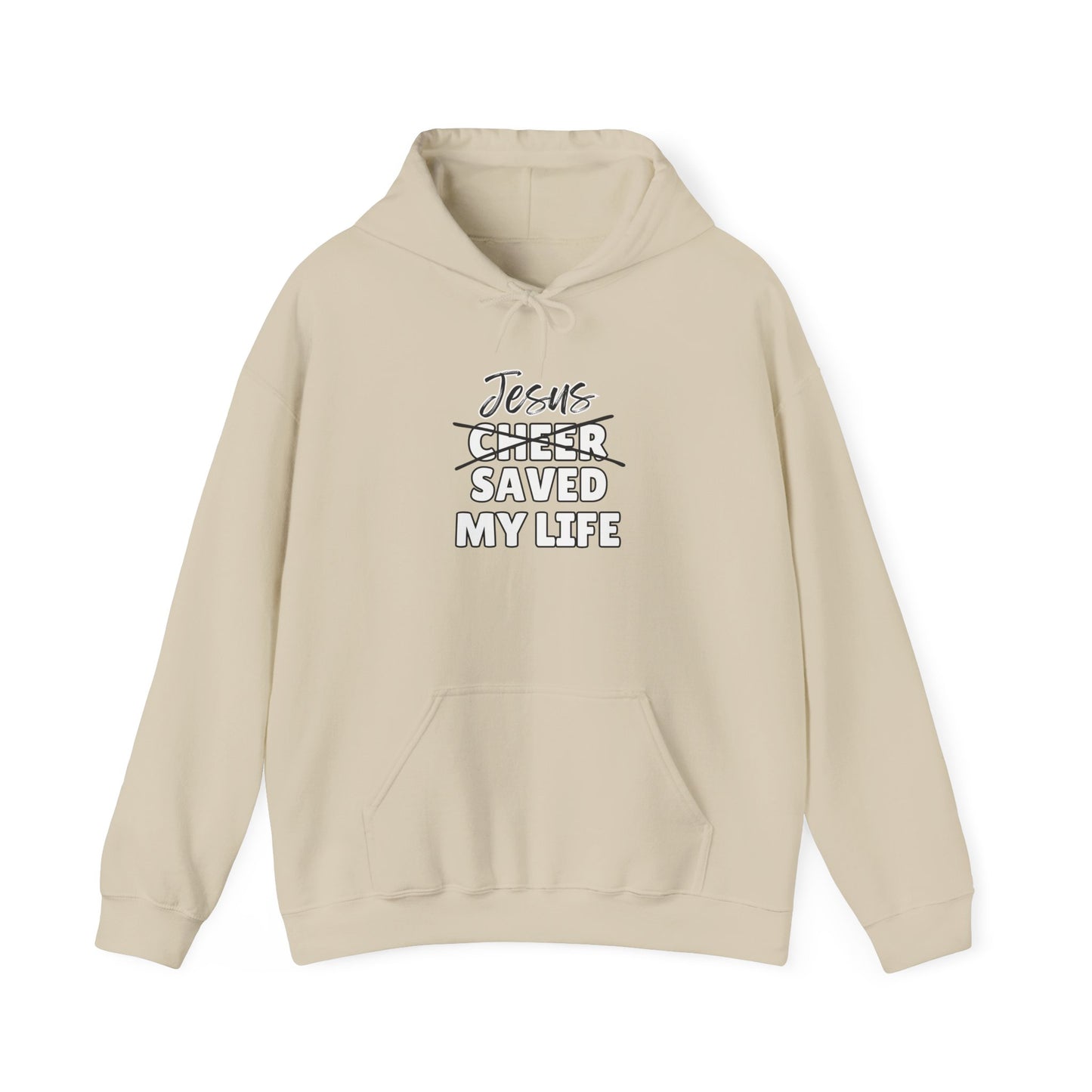 JSML CHEER- Cursive Hoodie (white logo)