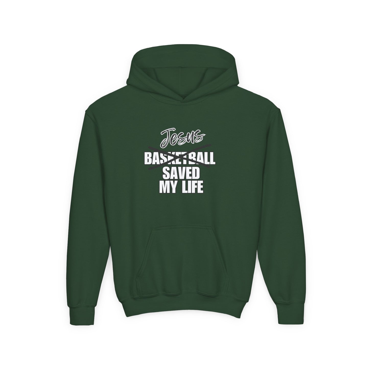 JSML Youth Basketball hoodie- Cursive (white logo)
