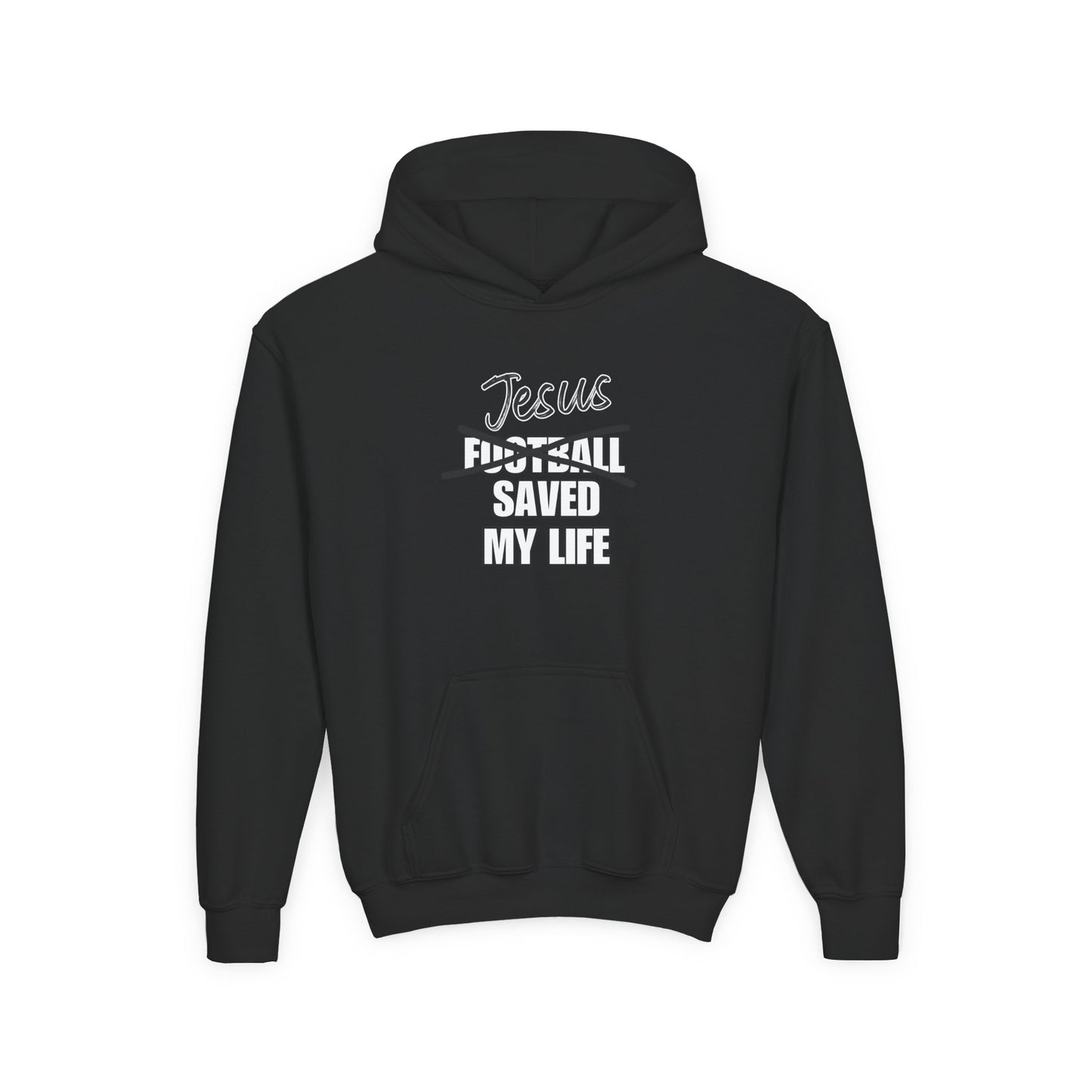 JSML Youth Football hoodie- Cursive (white logo)