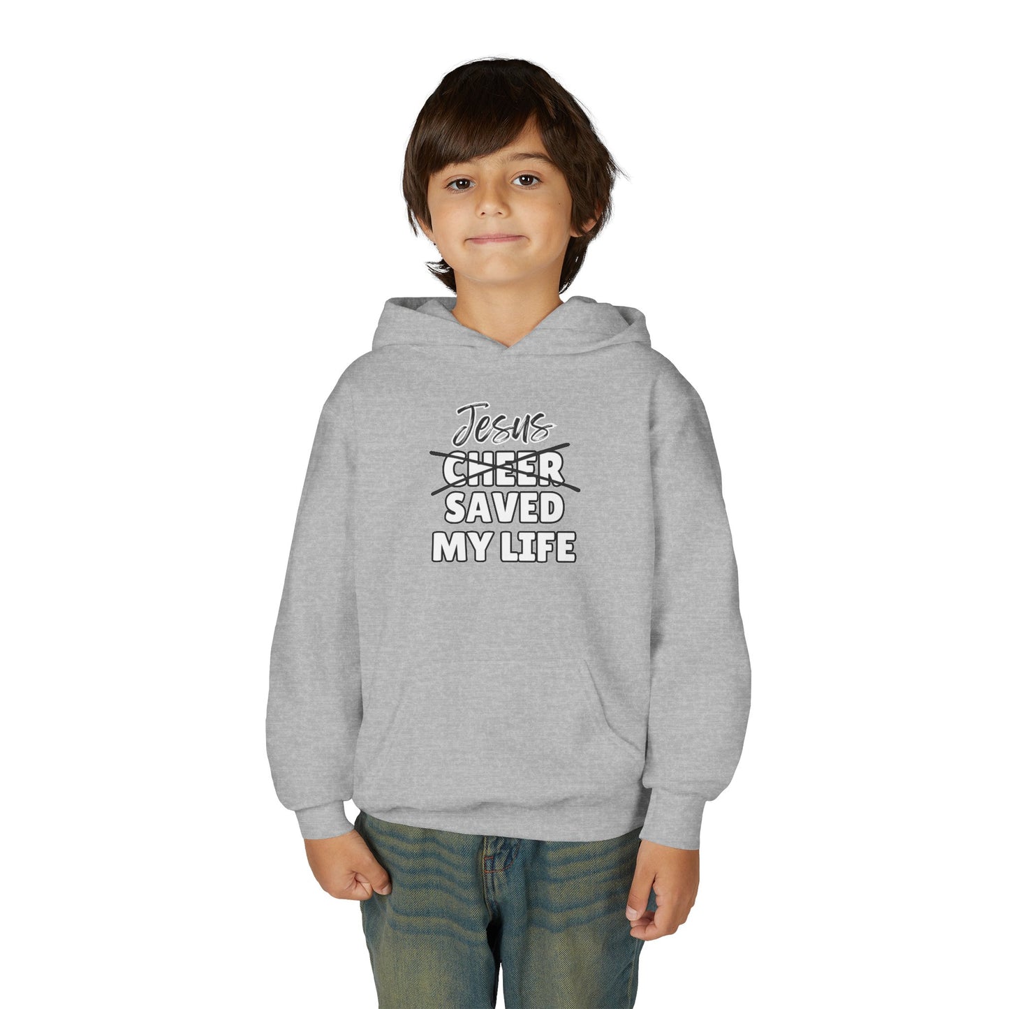 JSML Youth Cheer hoodie- Cursive (white logo)