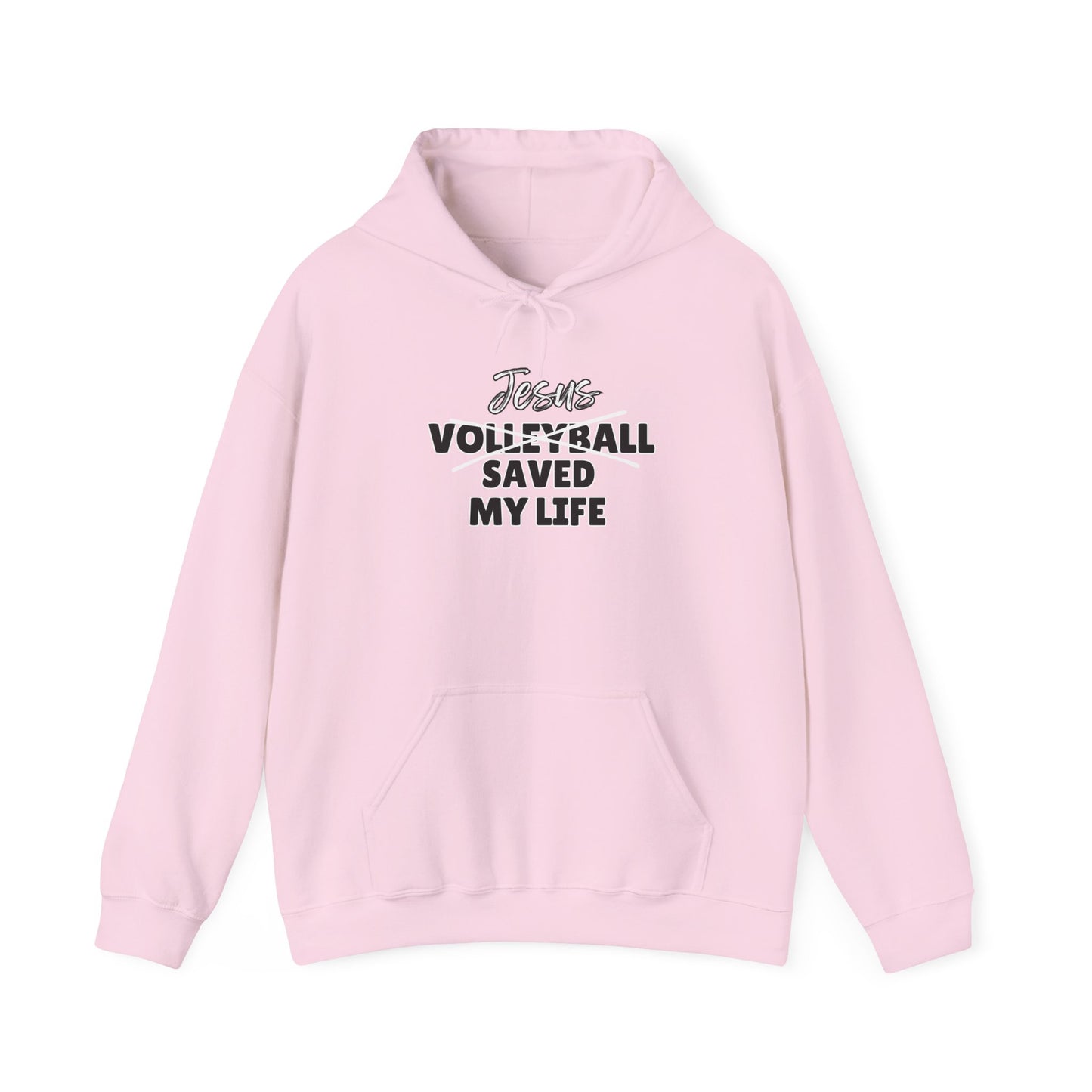 JSML Volleyball- Cursive Hoodie (black logo)