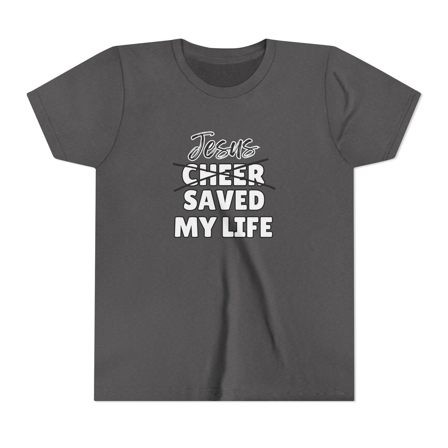 JSML Youth Cheer- Cursive (white logo)