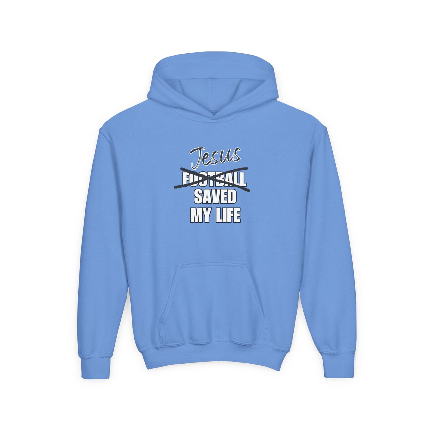 JSML Youth Football hoodie- Cursive (white logo)