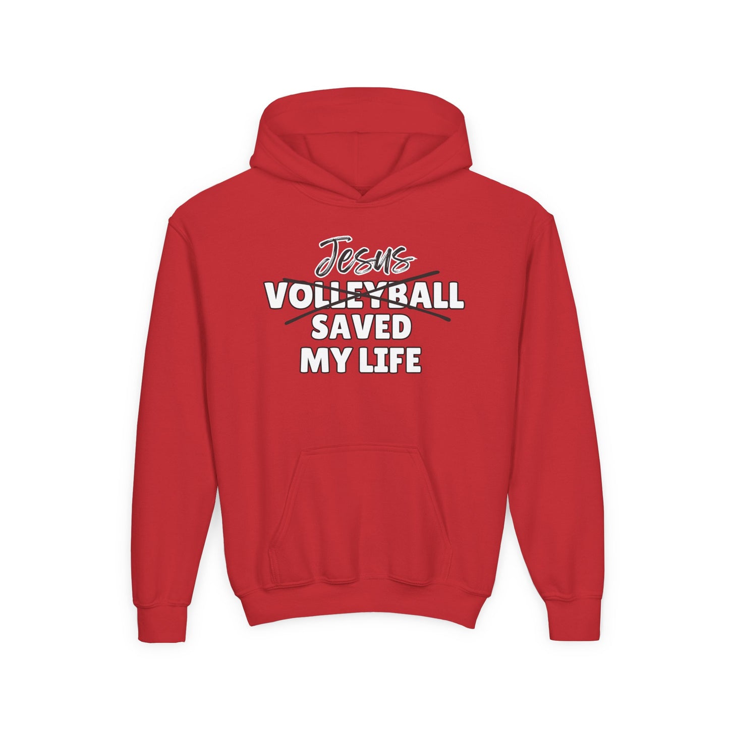 JSML Youth Volleyball hoodie- Cursive (white logo)