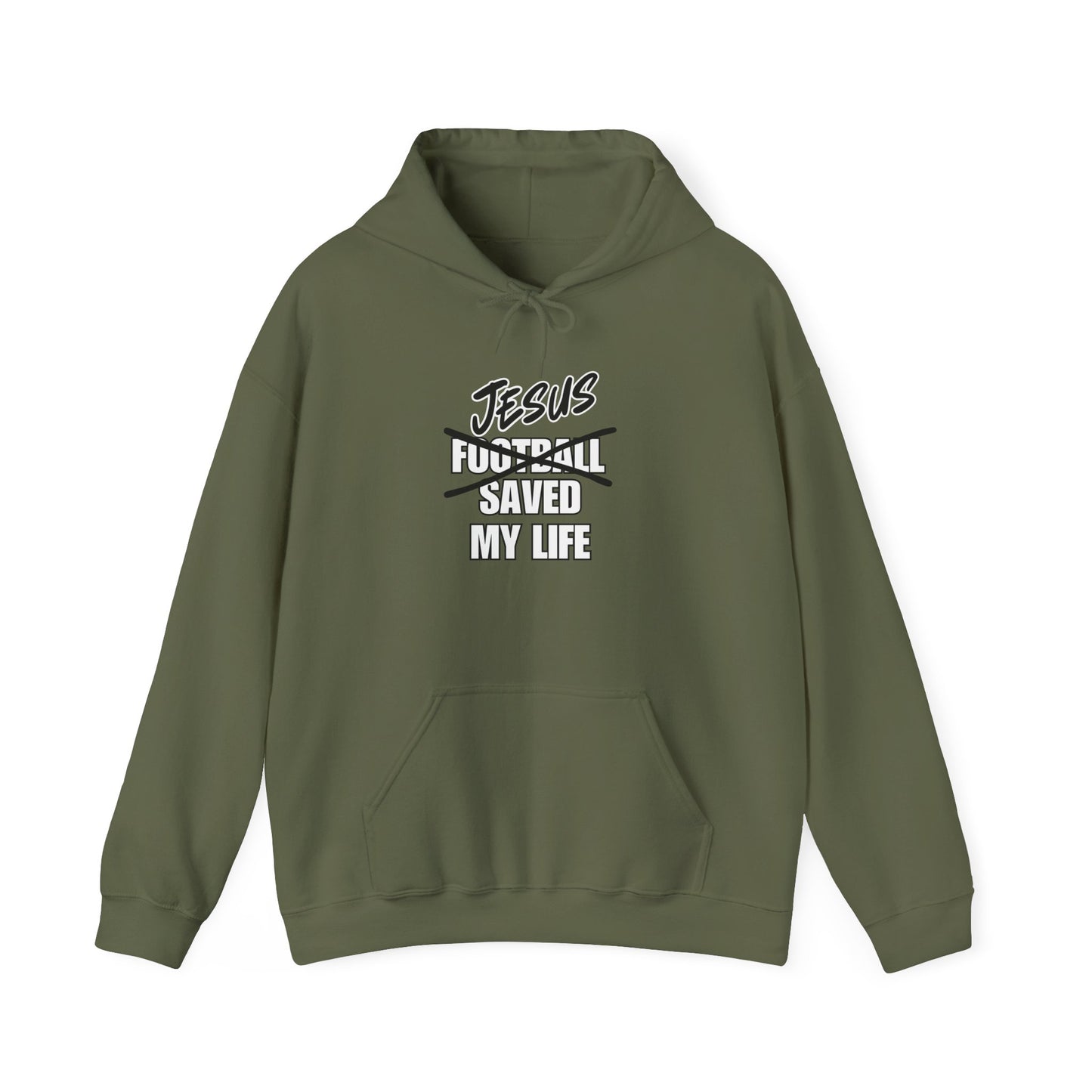 JSML Football- Bold Hoodie (white logo)