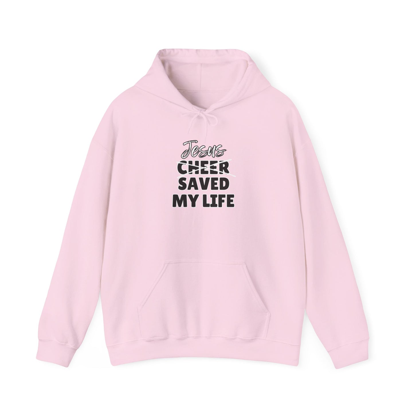 JSML CHEER- Cursive Hoodie (black logo)