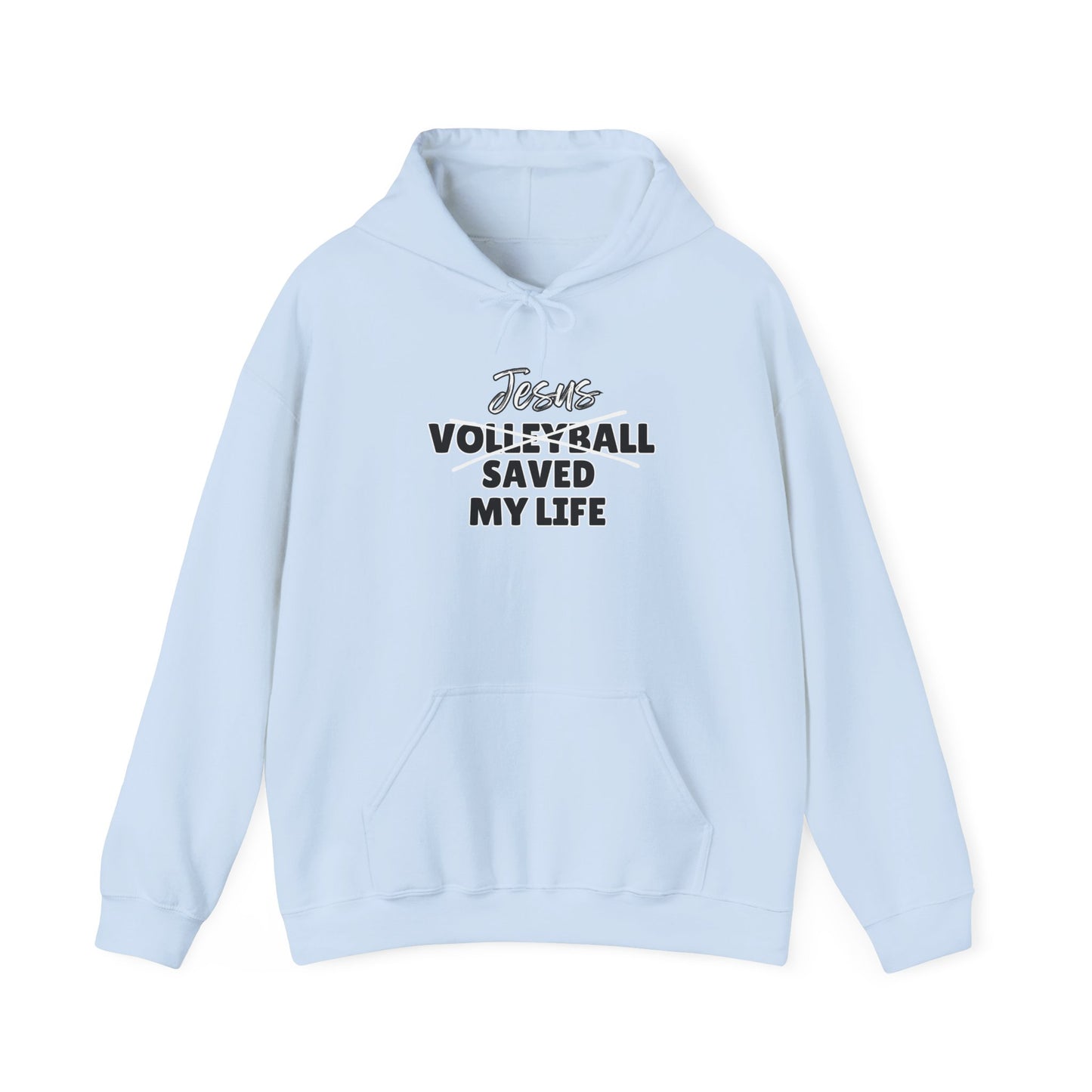 JSML Volleyball- Cursive Hoodie (black logo)