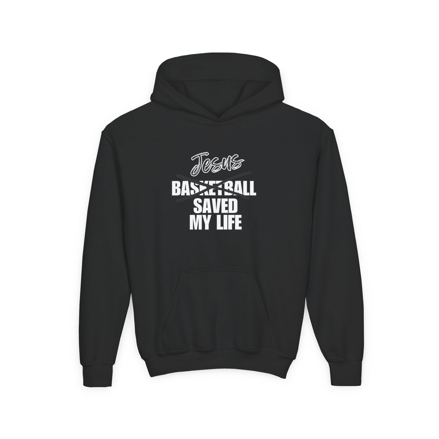 JSML Youth Basketball hoodie- Cursive (white logo)