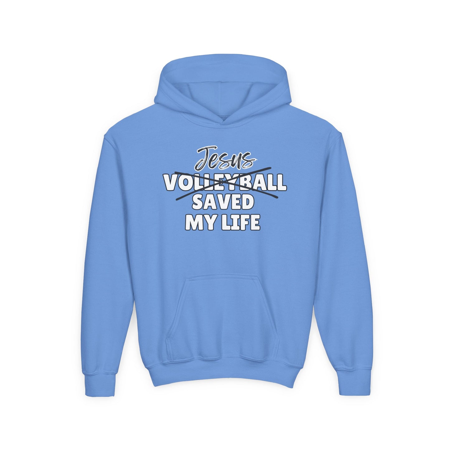 JSML Youth Volleyball hoodie- Cursive (white logo)