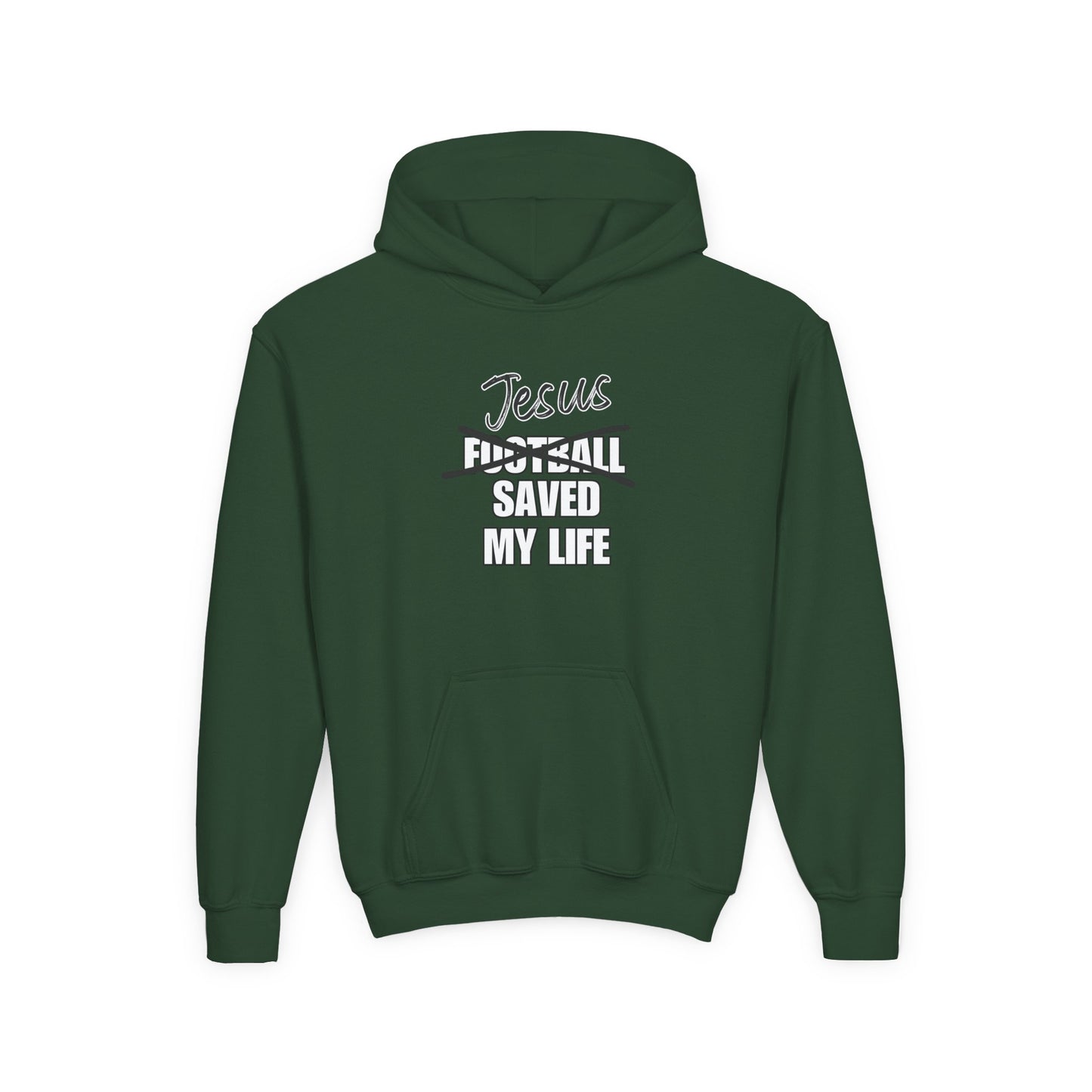 JSML Youth Football hoodie- Cursive (white logo)