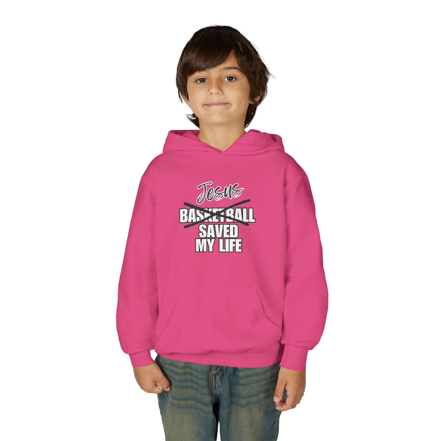 JSML Youth Basketball hoodie- Cursive (white logo)