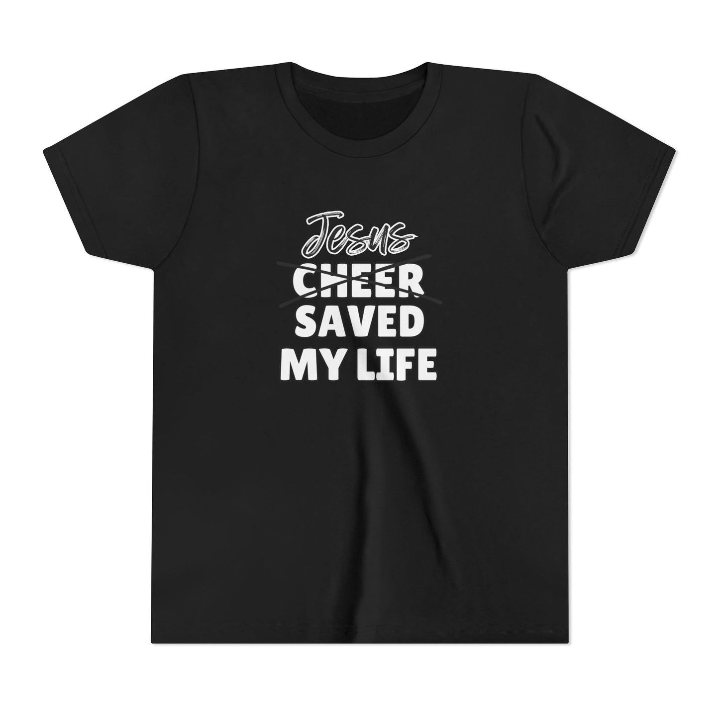 JSML Youth Cheer- Cursive (white logo)