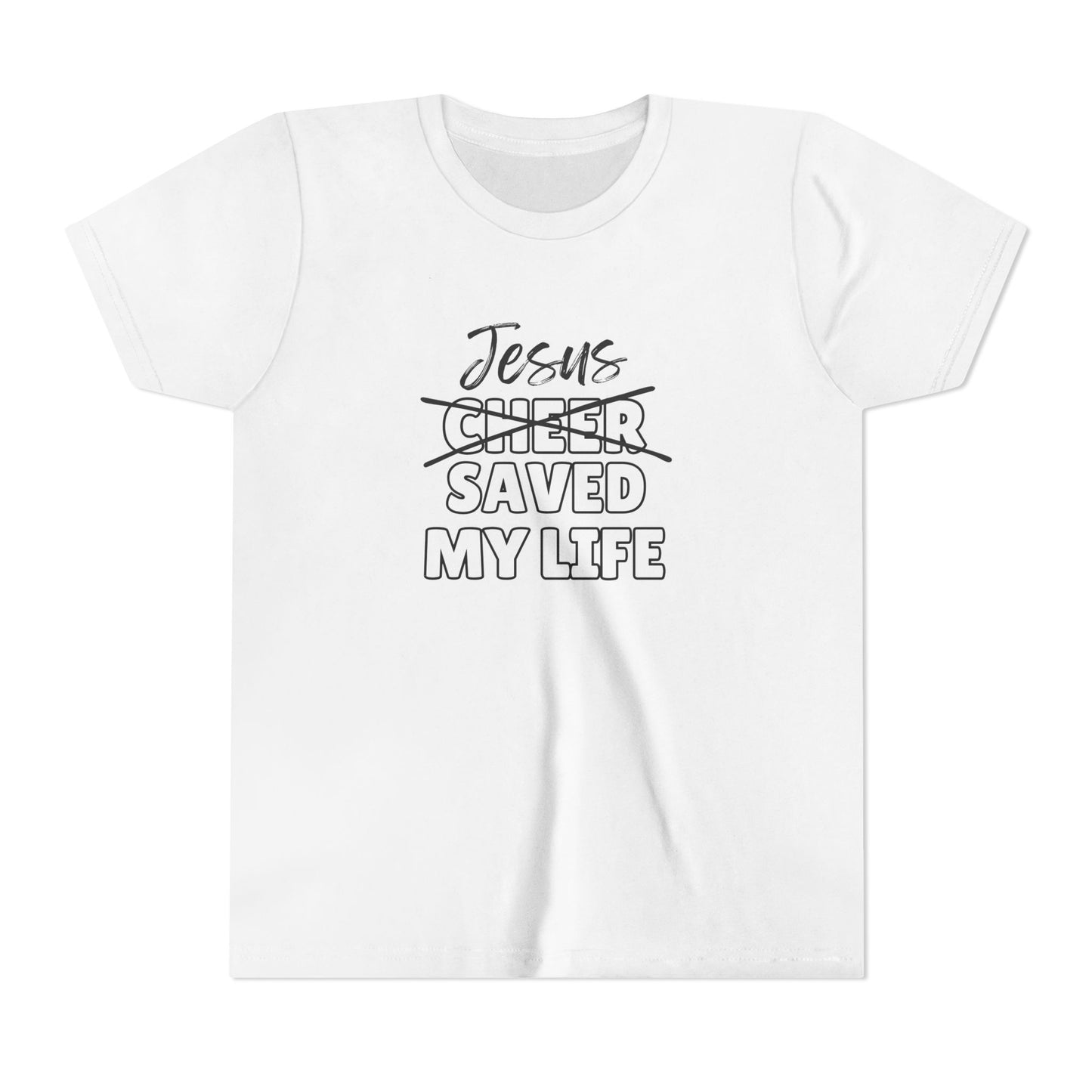 JSML Youth Cheer- Cursive (white logo)