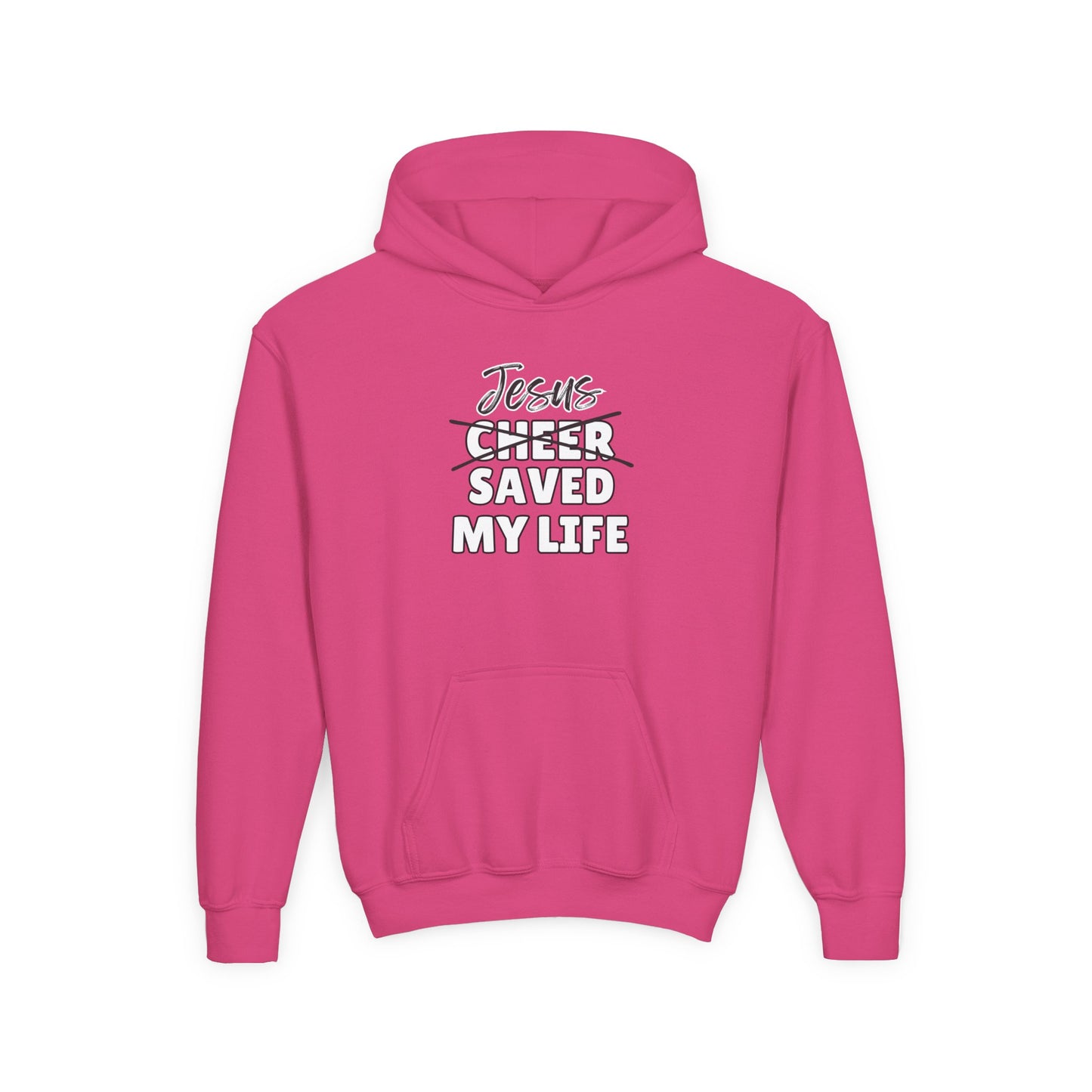 JSML Youth Cheer hoodie- Cursive (white logo)