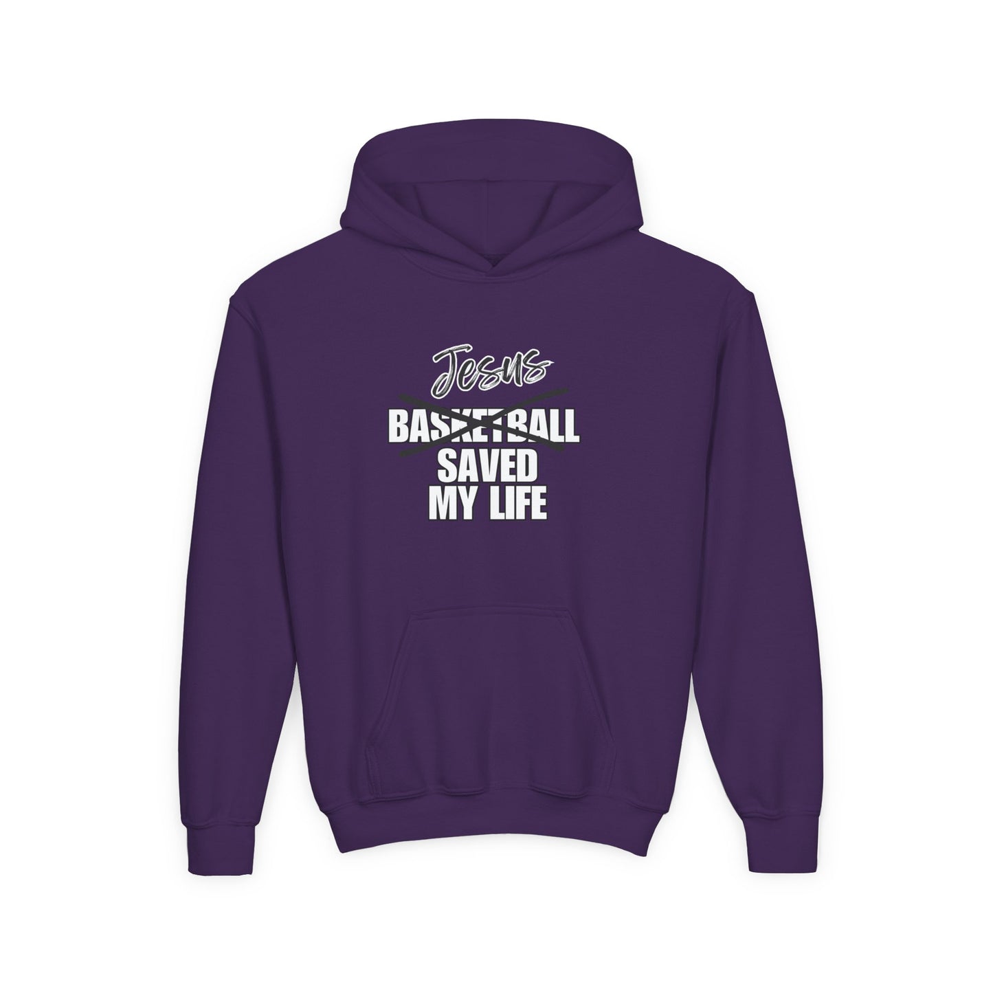 JSML Youth Basketball hoodie- Cursive (white logo)