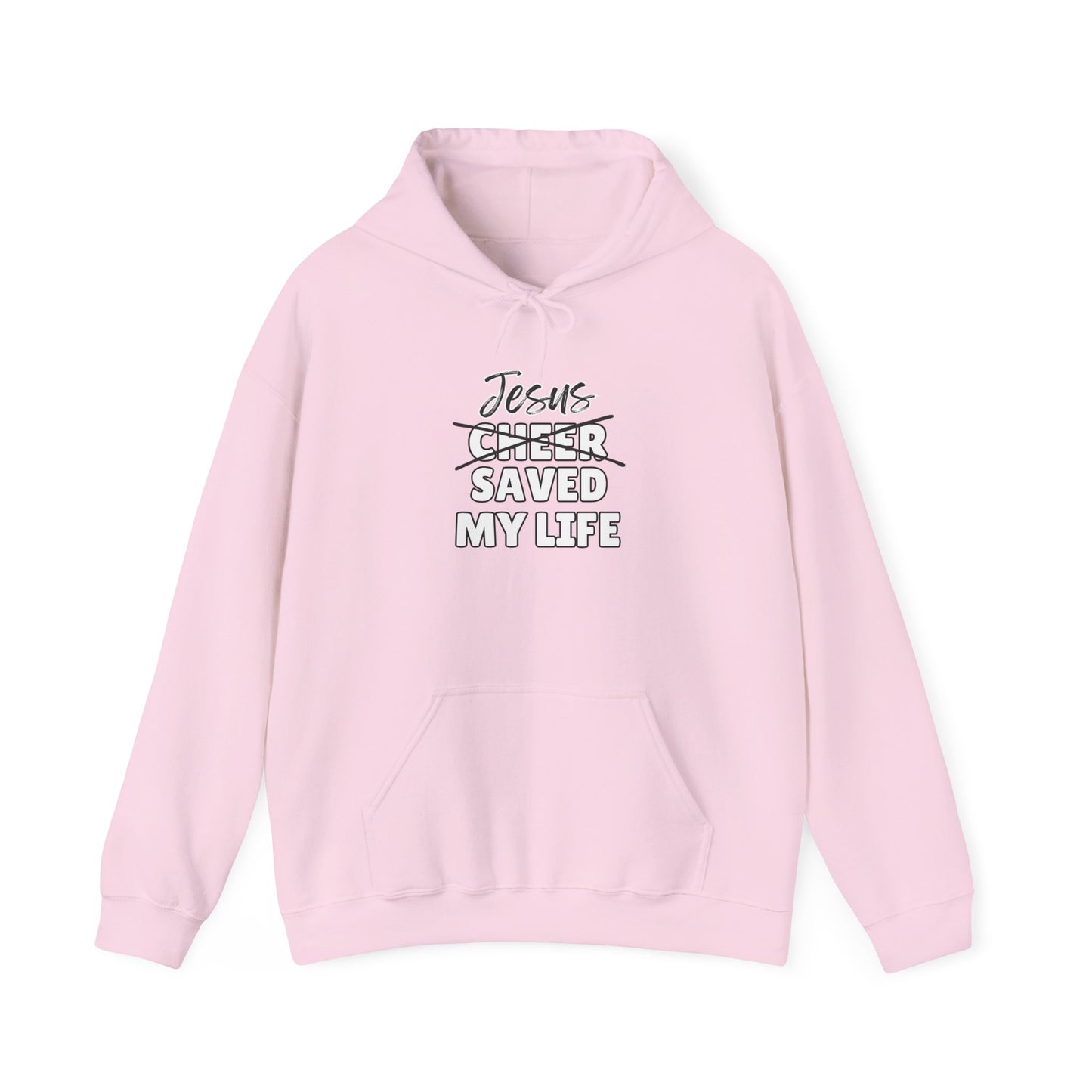 JSML CHEER- Cursive Hoodie (white logo)