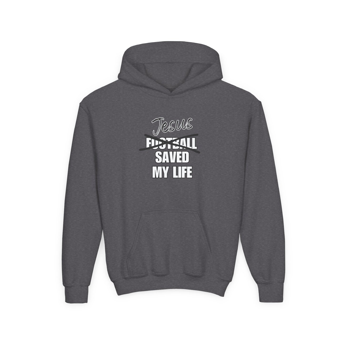 JSML Youth Football hoodie- Cursive (white logo)
