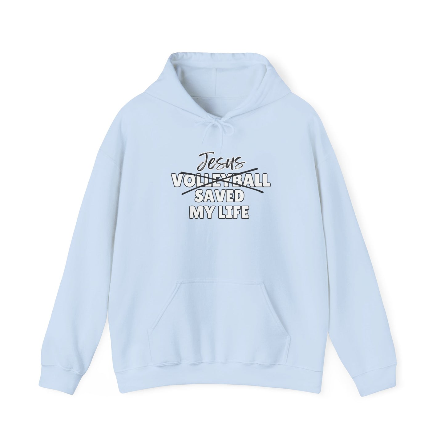 JSML Volleyball- Cursive Hoodie (white logo)