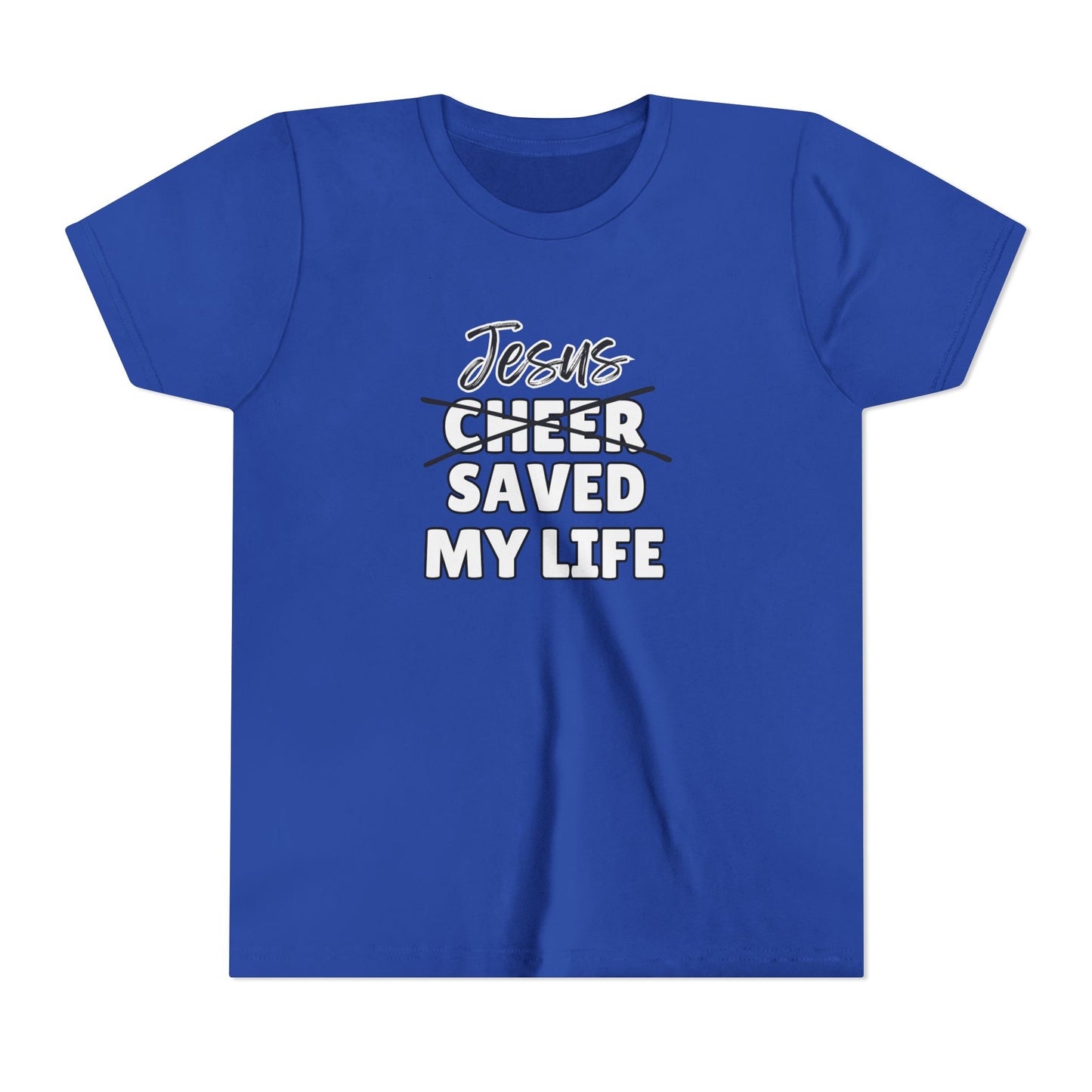 JSML Youth Cheer- Cursive (white logo)