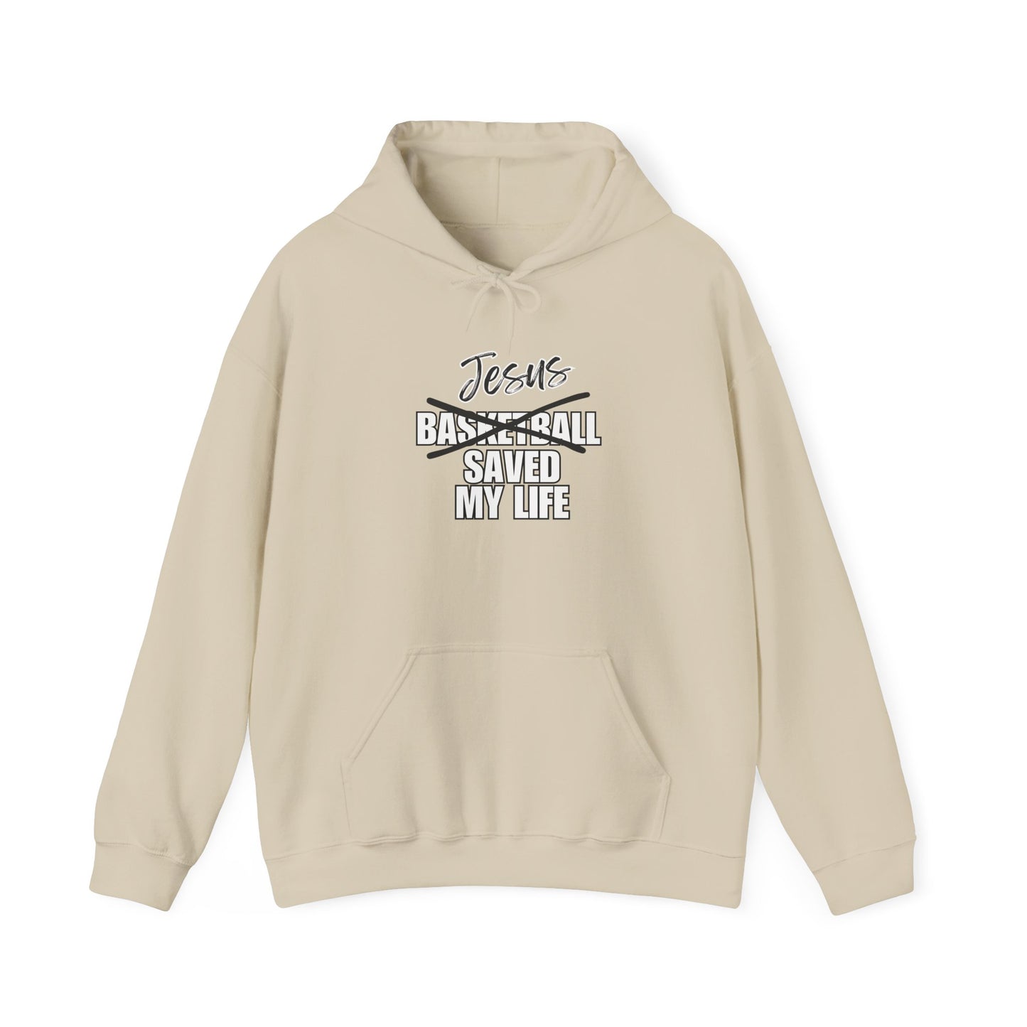 JSML Basketball- Cursive Hoodie (white logo)