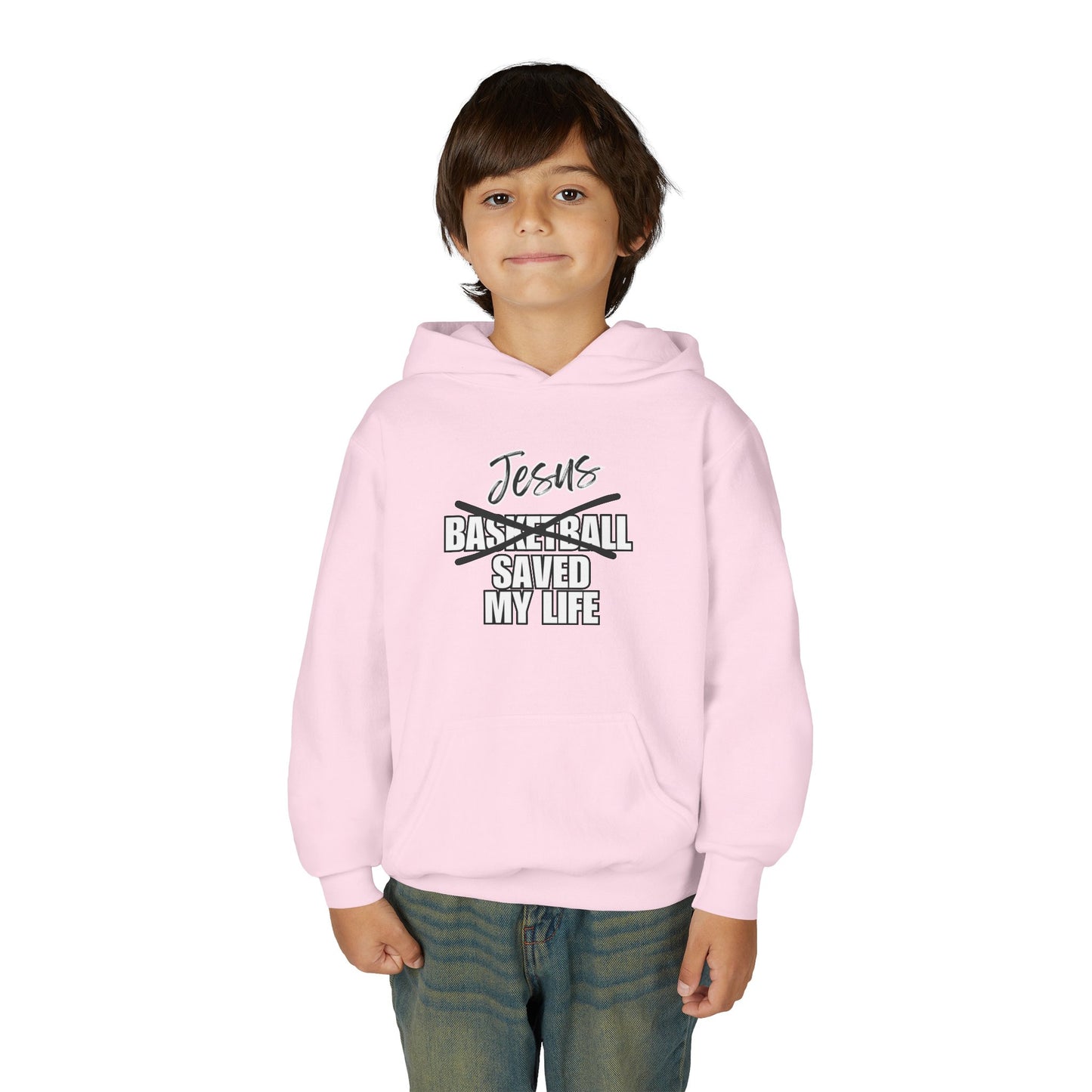 JSML Youth Basketball hoodie- Cursive (white logo)