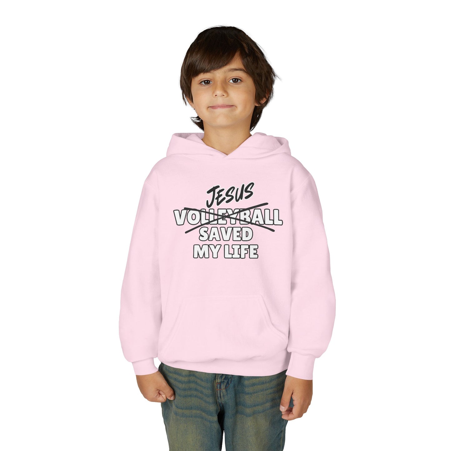 JSML Youth Volleyball hoodie- Bold (white logo)