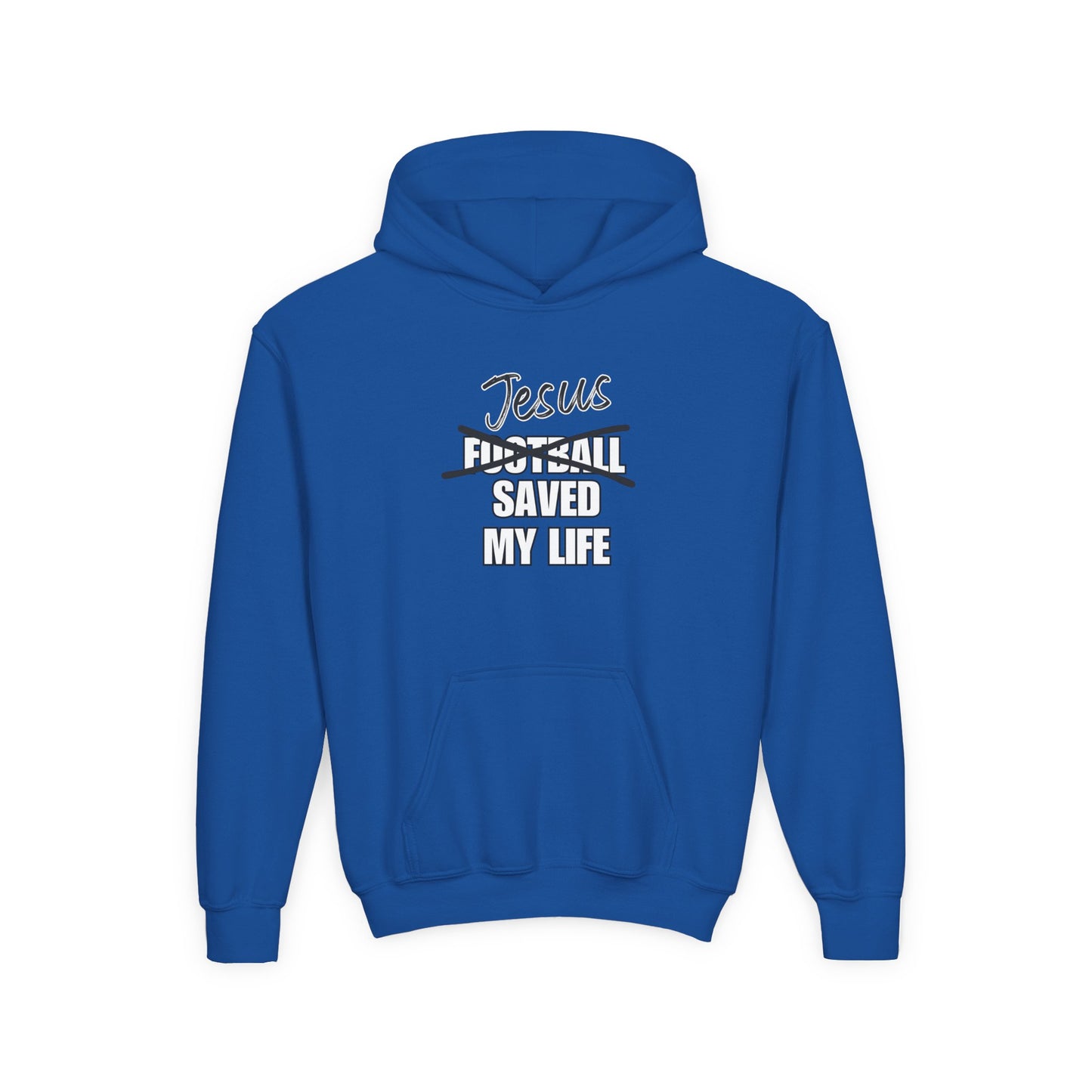 JSML Youth Football hoodie- Cursive (white logo)