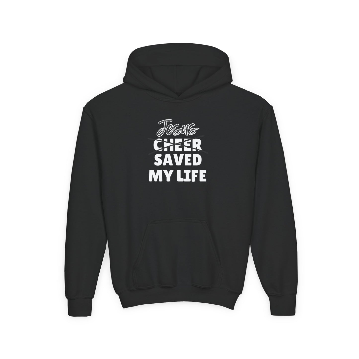 JSML Youth Cheer hoodie- Cursive (white logo)