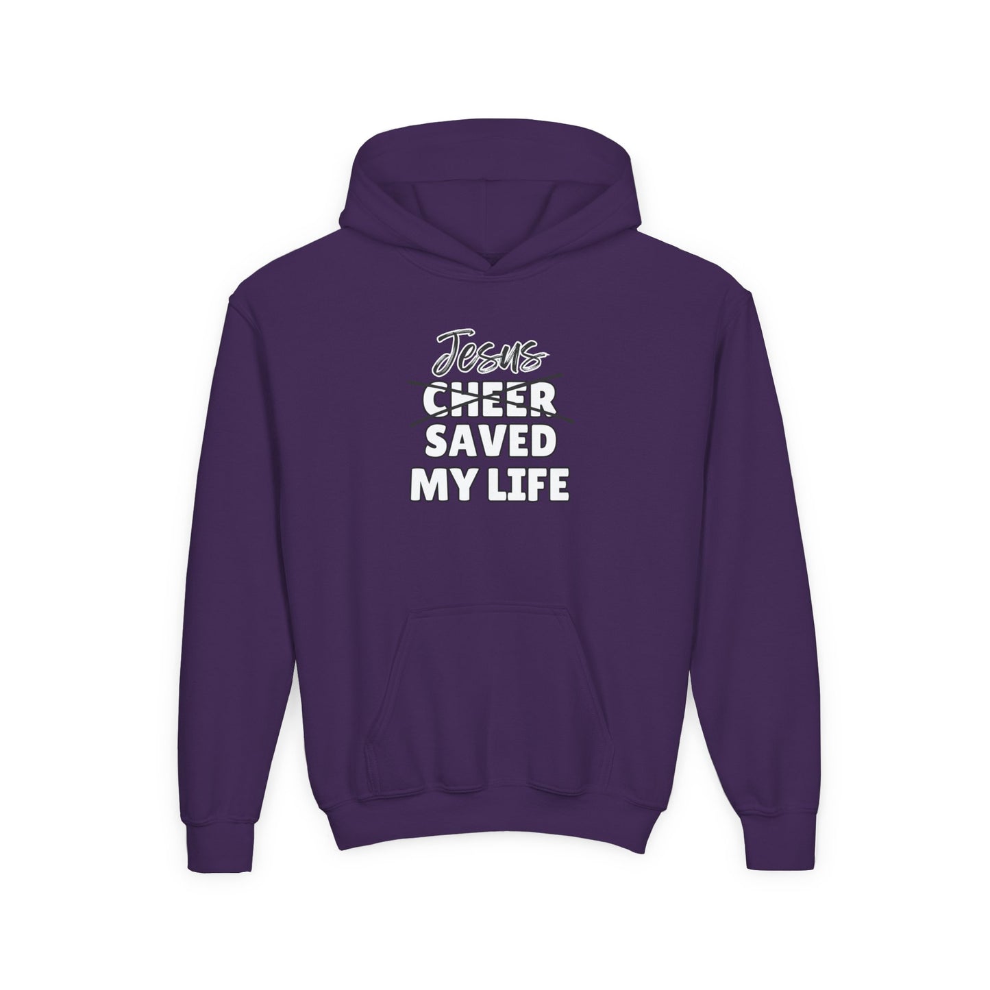 JSML Youth Cheer hoodie- Cursive (white logo)