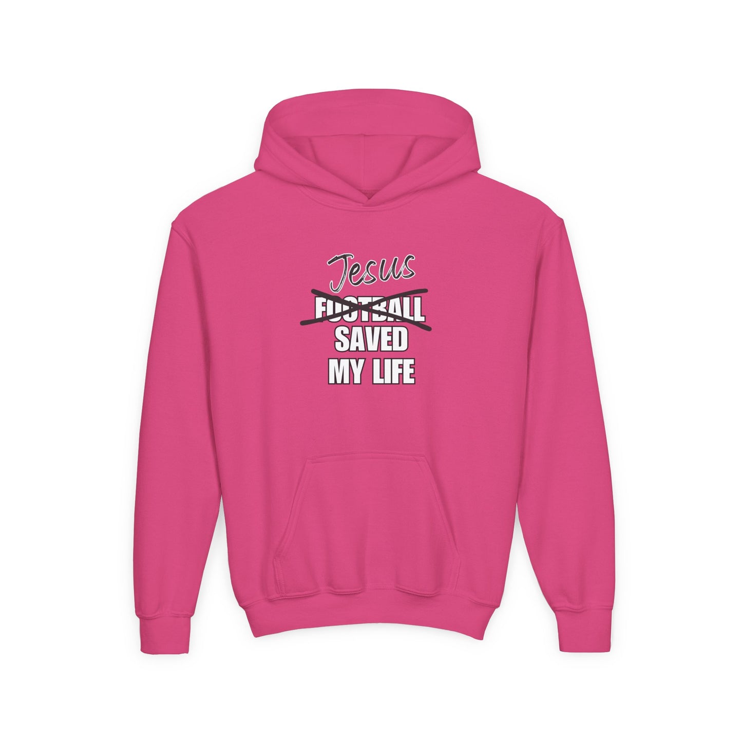 JSML Youth Football hoodie- Cursive (white logo)