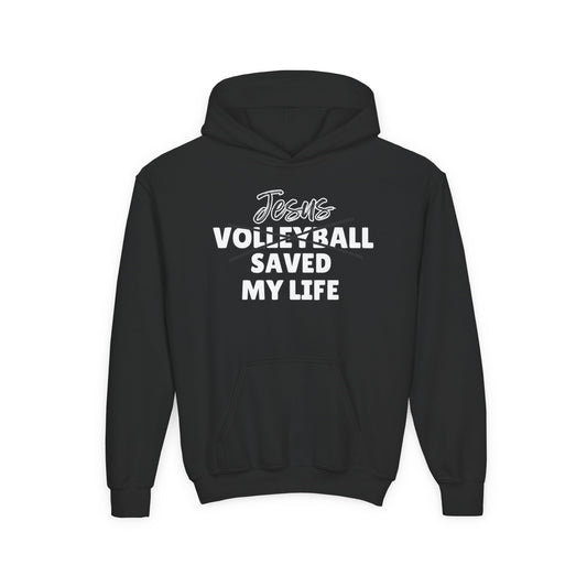 JSML Youth Volleyball hoodie- Cursive (white logo)