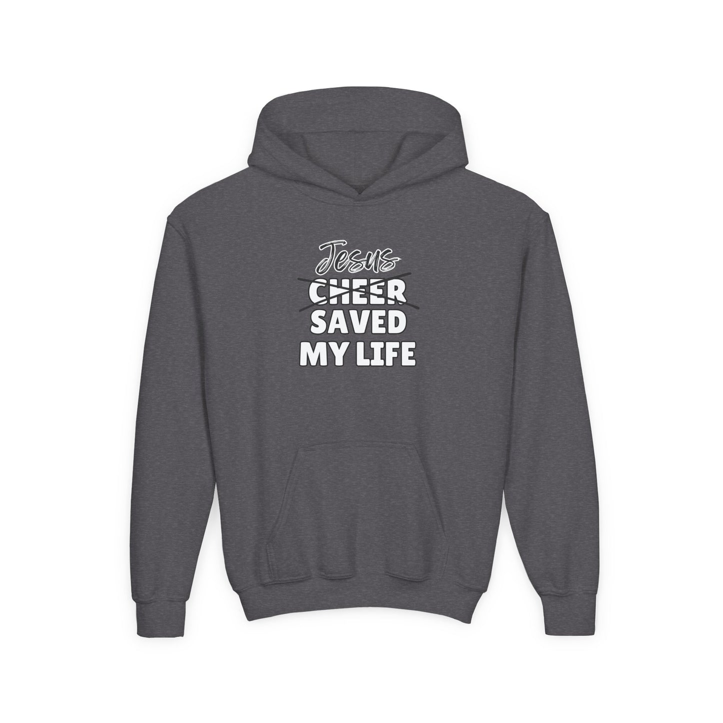 JSML Youth Cheer hoodie- Cursive (white logo)