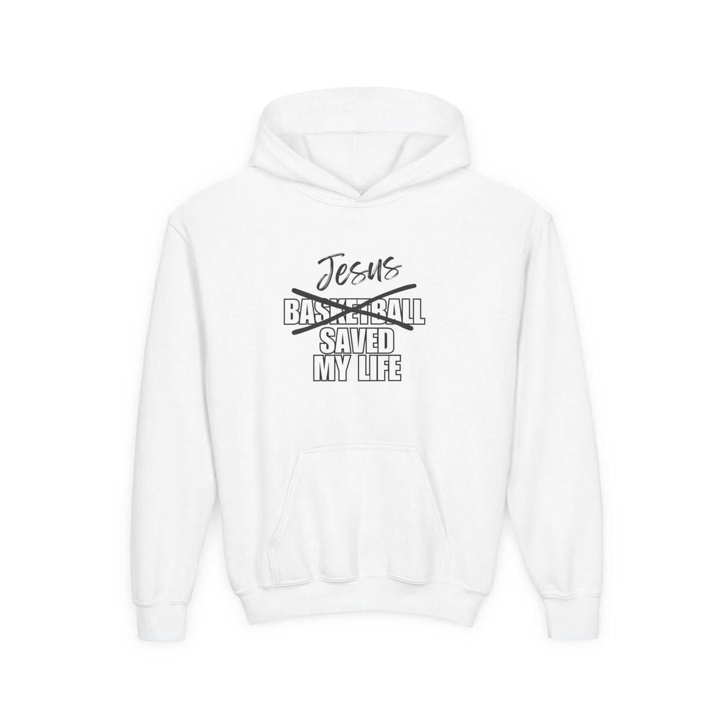 JSML Youth Basketball hoodie- Cursive (white logo)