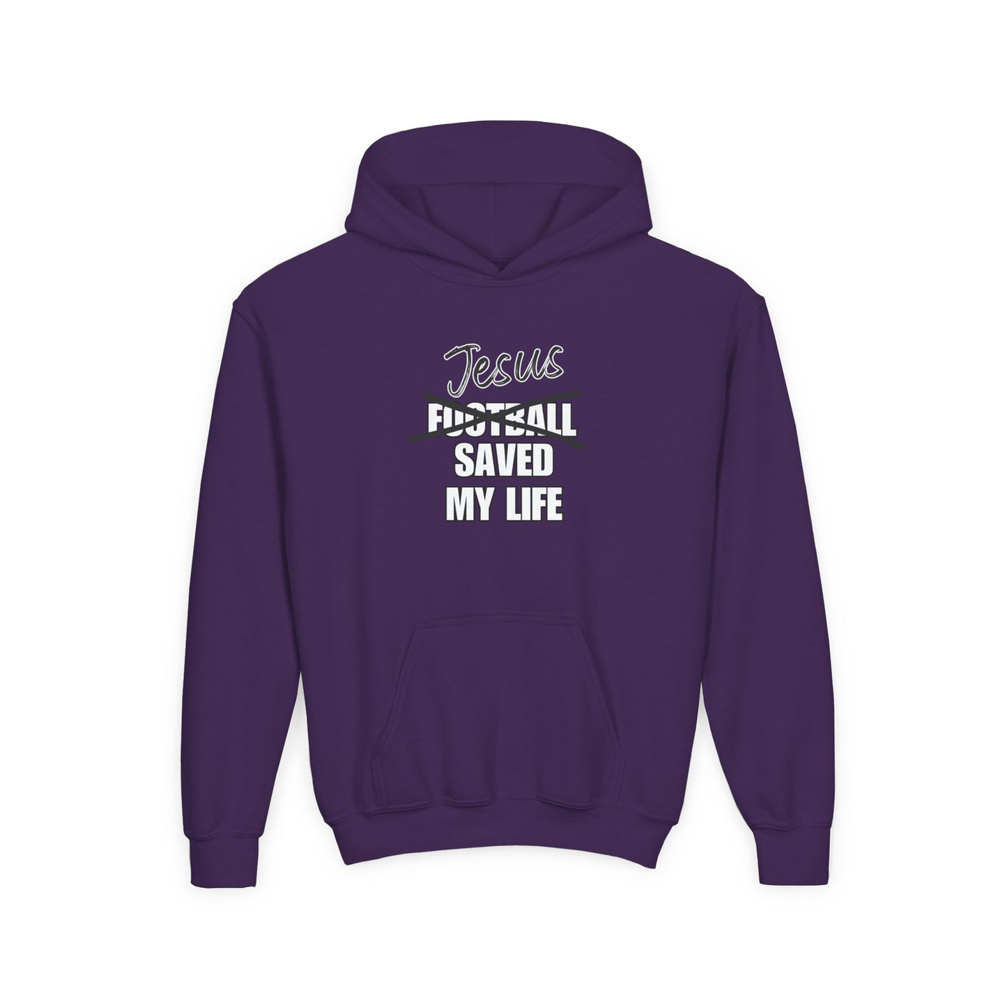 JSML Youth Football hoodie- Cursive (white logo)