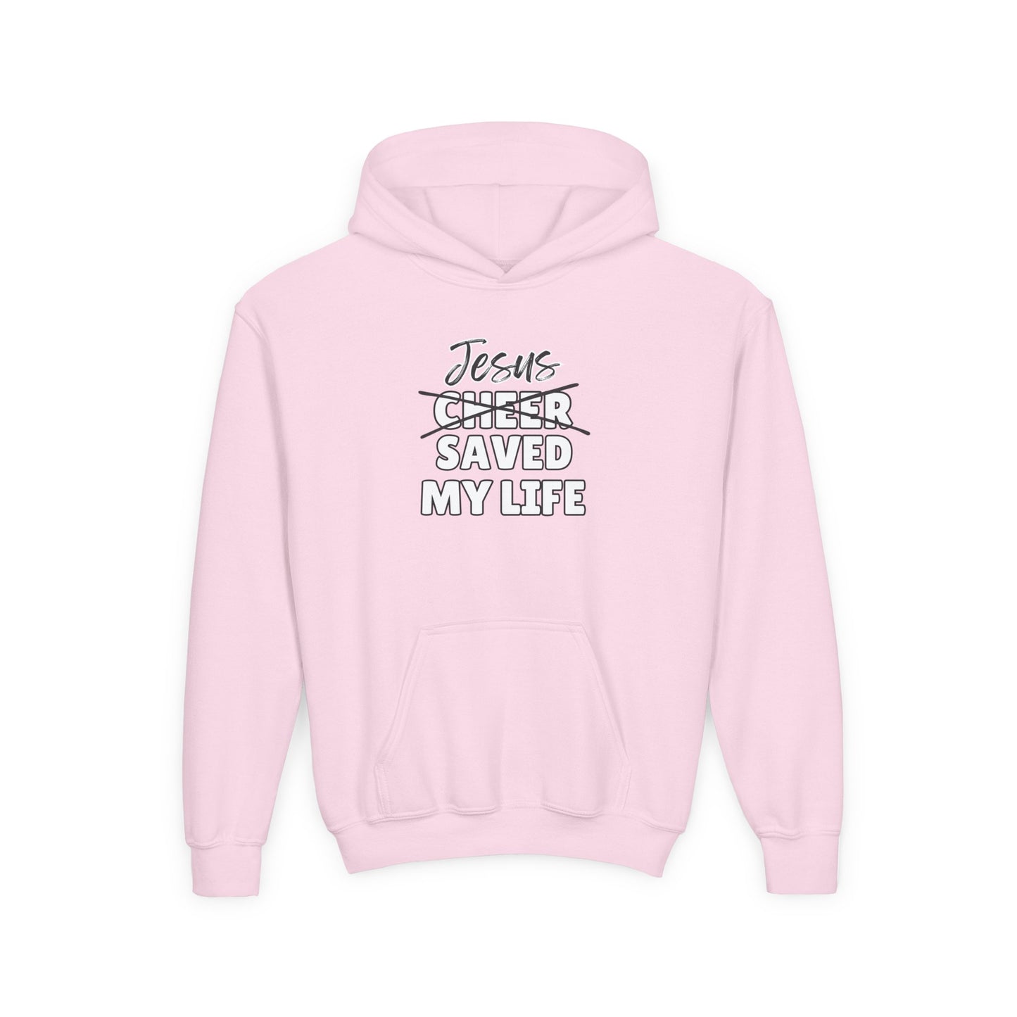 JSML Youth Cheer hoodie- Cursive (white logo)
