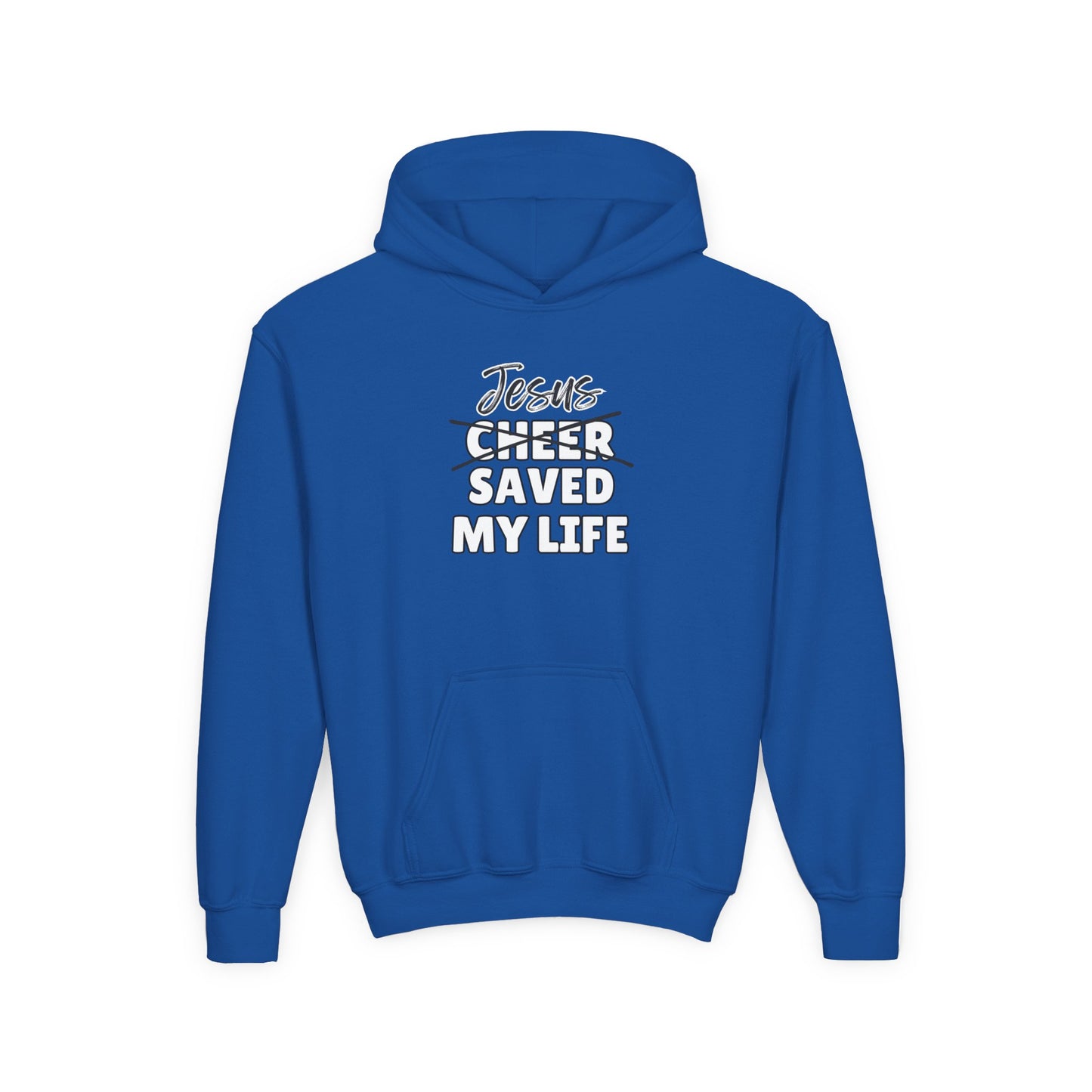 JSML Youth Cheer hoodie- Cursive (white logo)