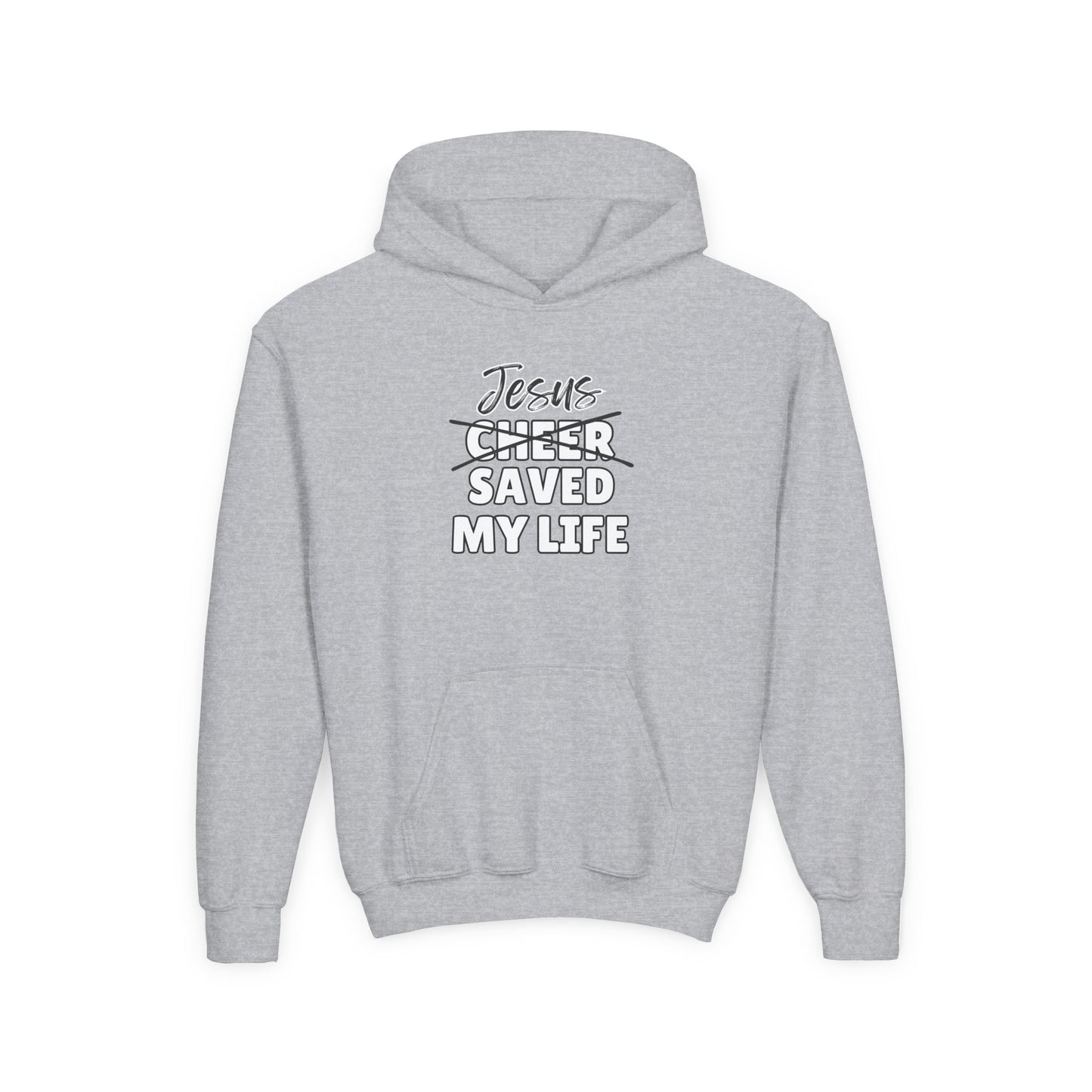 JSML Youth Cheer hoodie- Cursive (white logo)