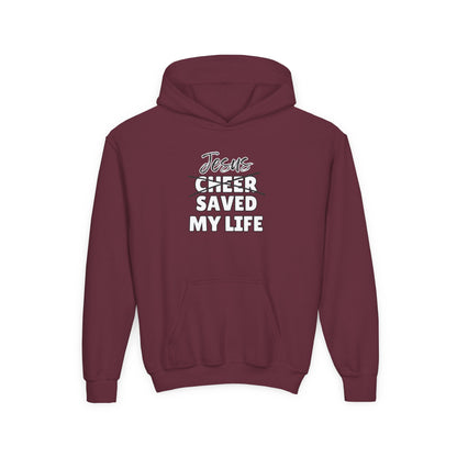 JSML Youth Cheer hoodie- Cursive (white logo)