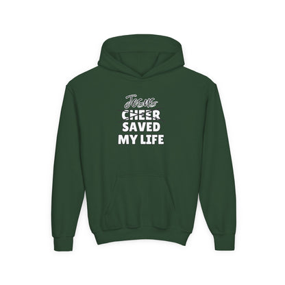 JSML Youth Cheer hoodie- Cursive (white logo)